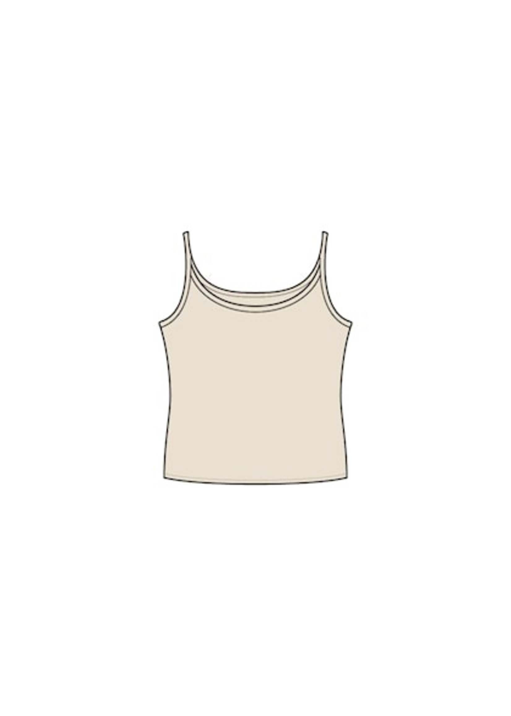 Red Button Singlet - Lightsand