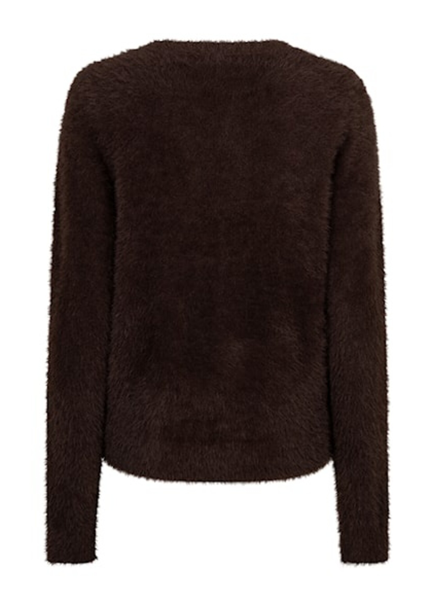 Red Button Trui Sweet Fuzzy - Espresso