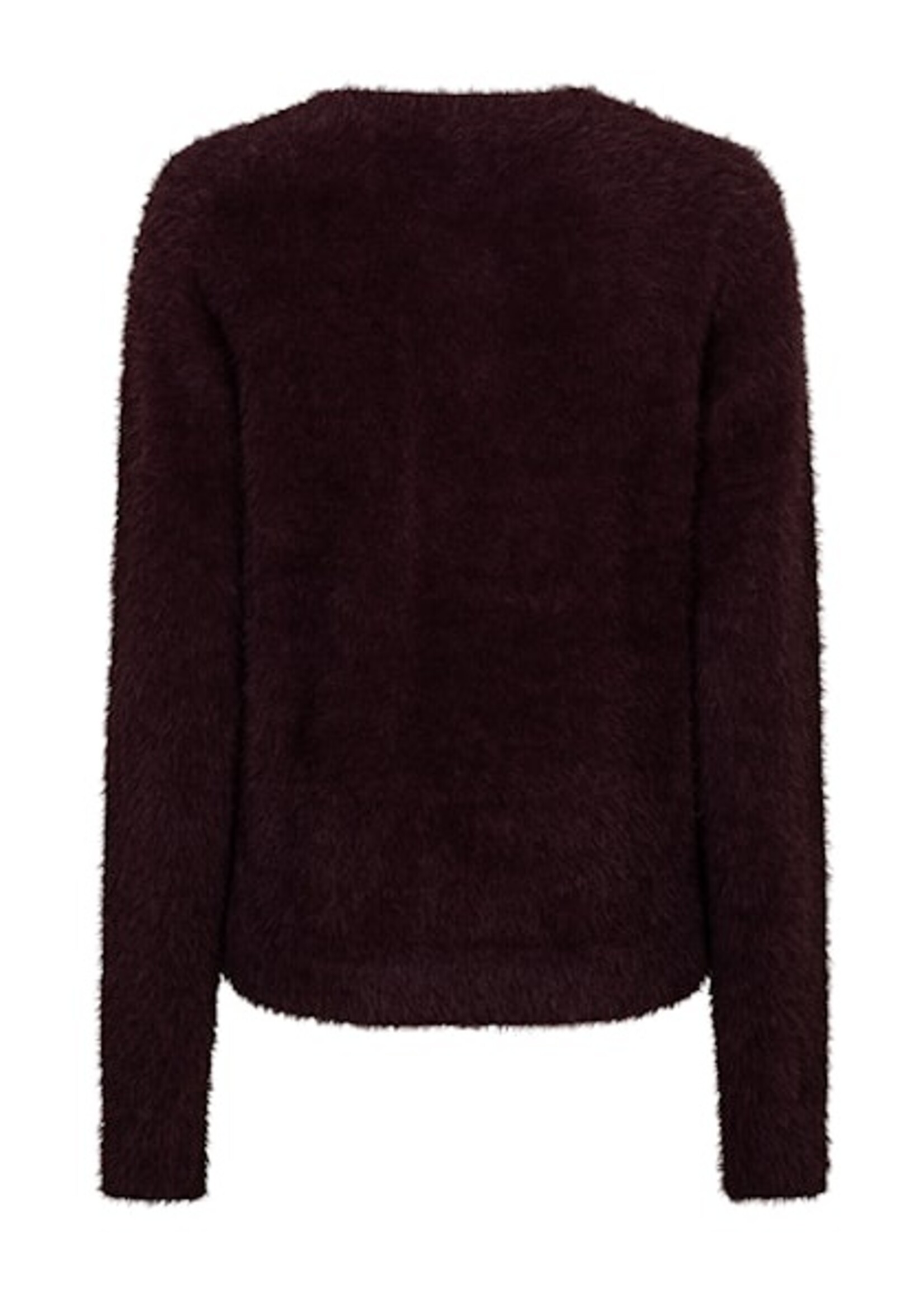 Red Button Trui Sweet Fuzzy - Burgundy