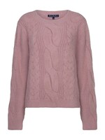 Red Button Sweet Fluffy Cable - Mauve