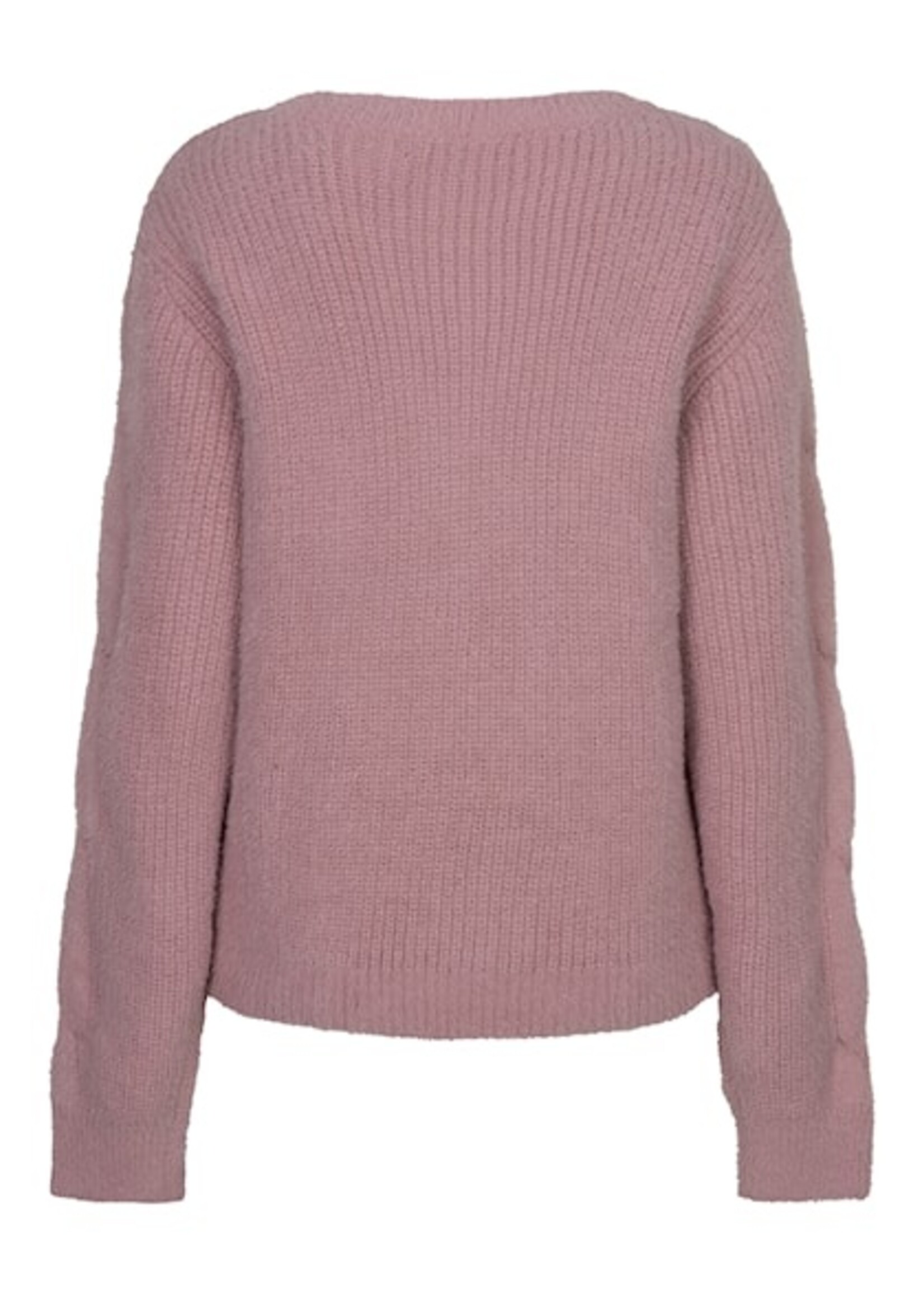 Red Button Sweet Fluffy Cable - Mauve
