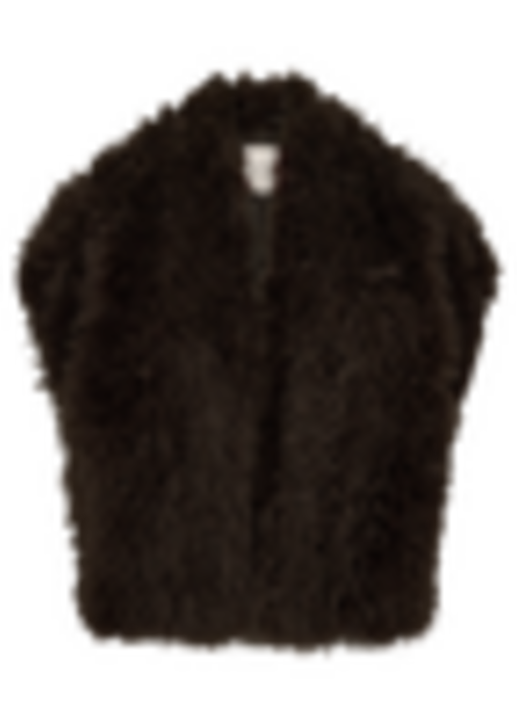 Freequent Vest Fine Fake Fur - Mole