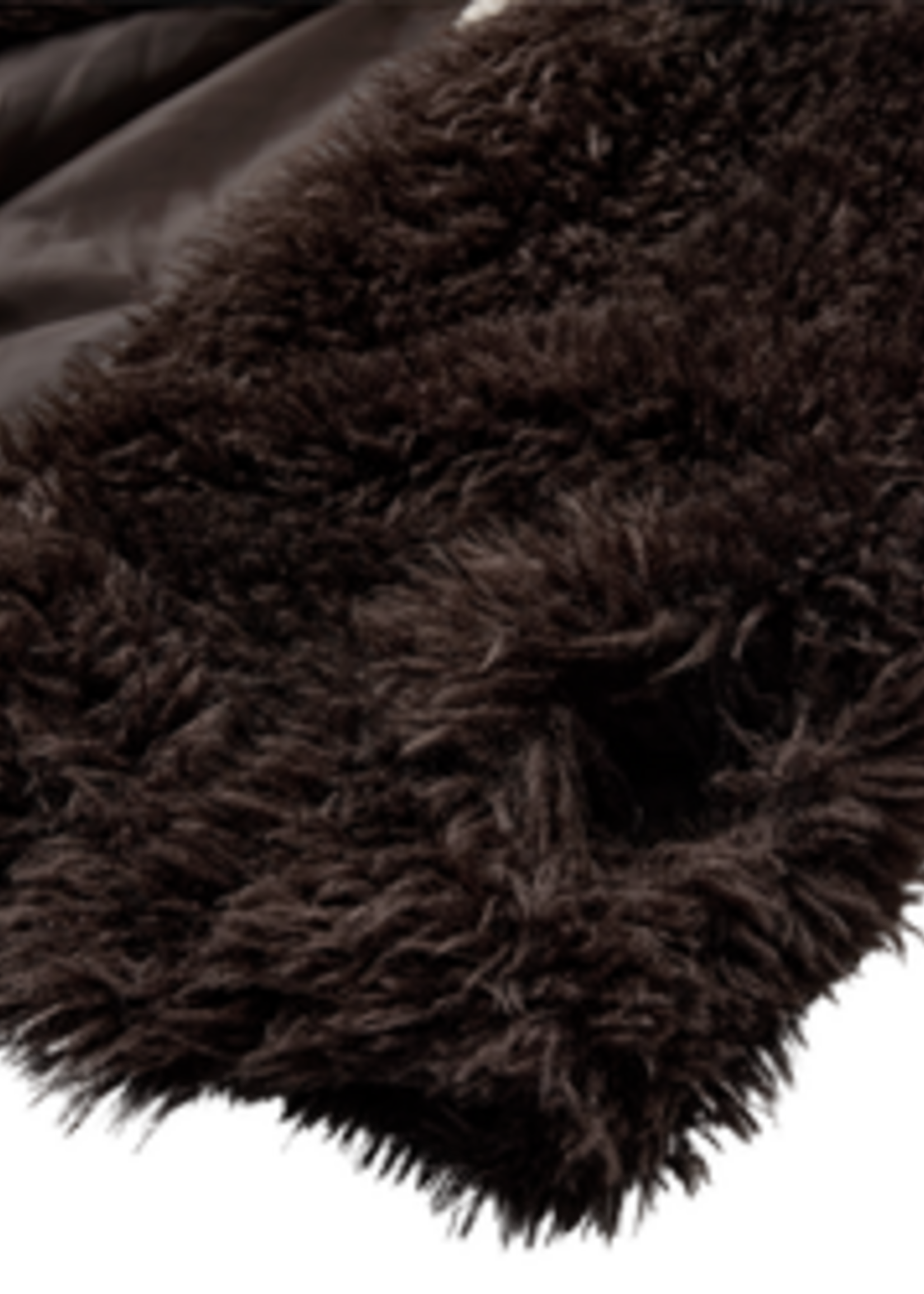 Freequent Vest Fine Fake Fur - Mole
