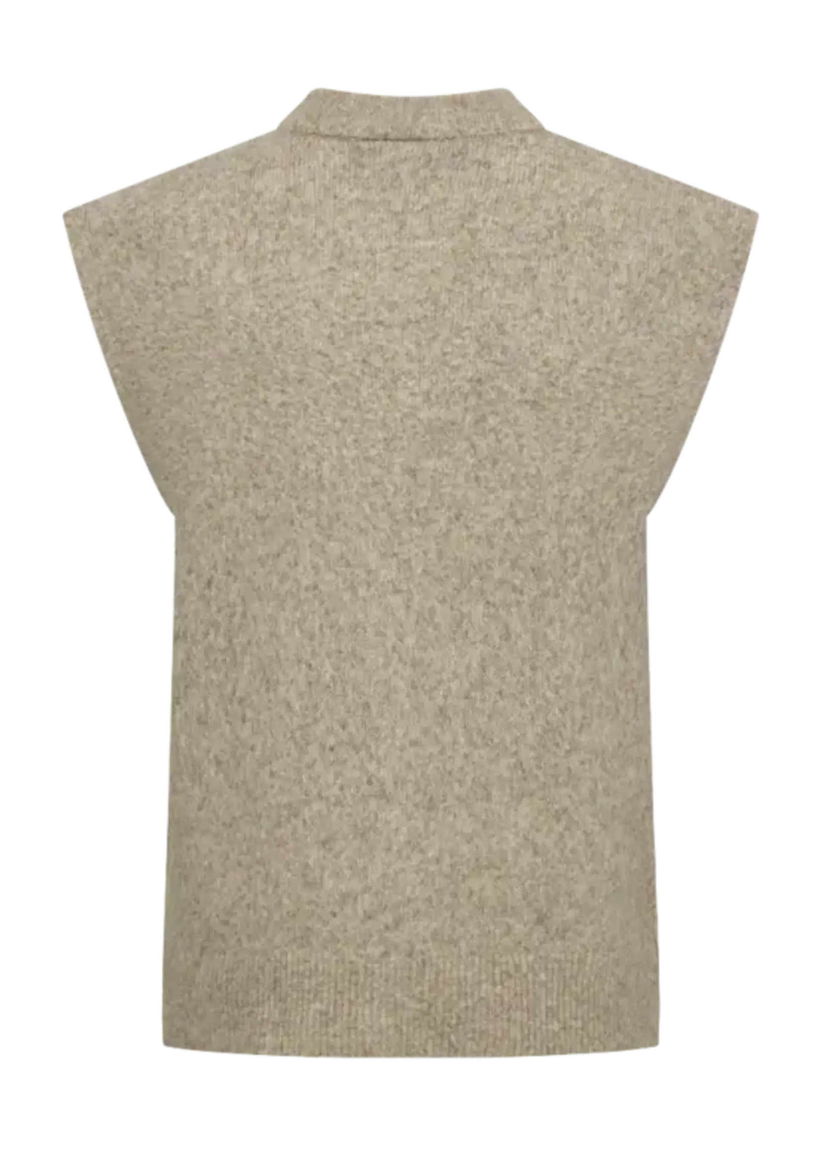 Freequent Vest Alpa Alpaca Blend - Silver Mink Taupe