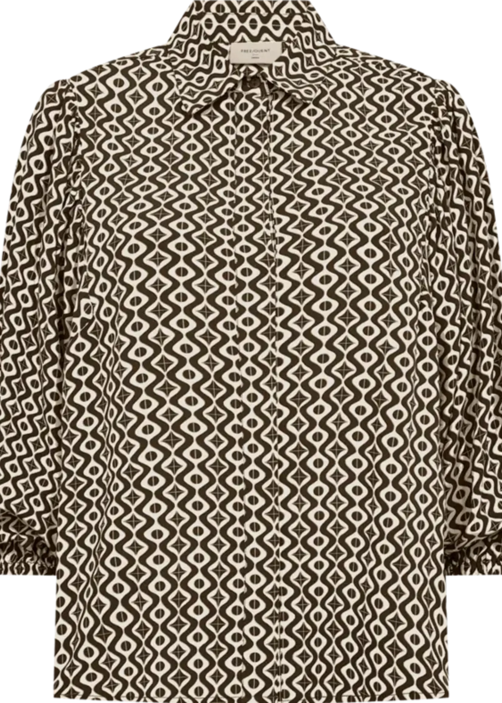 Freequent Blouse Adney Printed - Moonbeam Mole