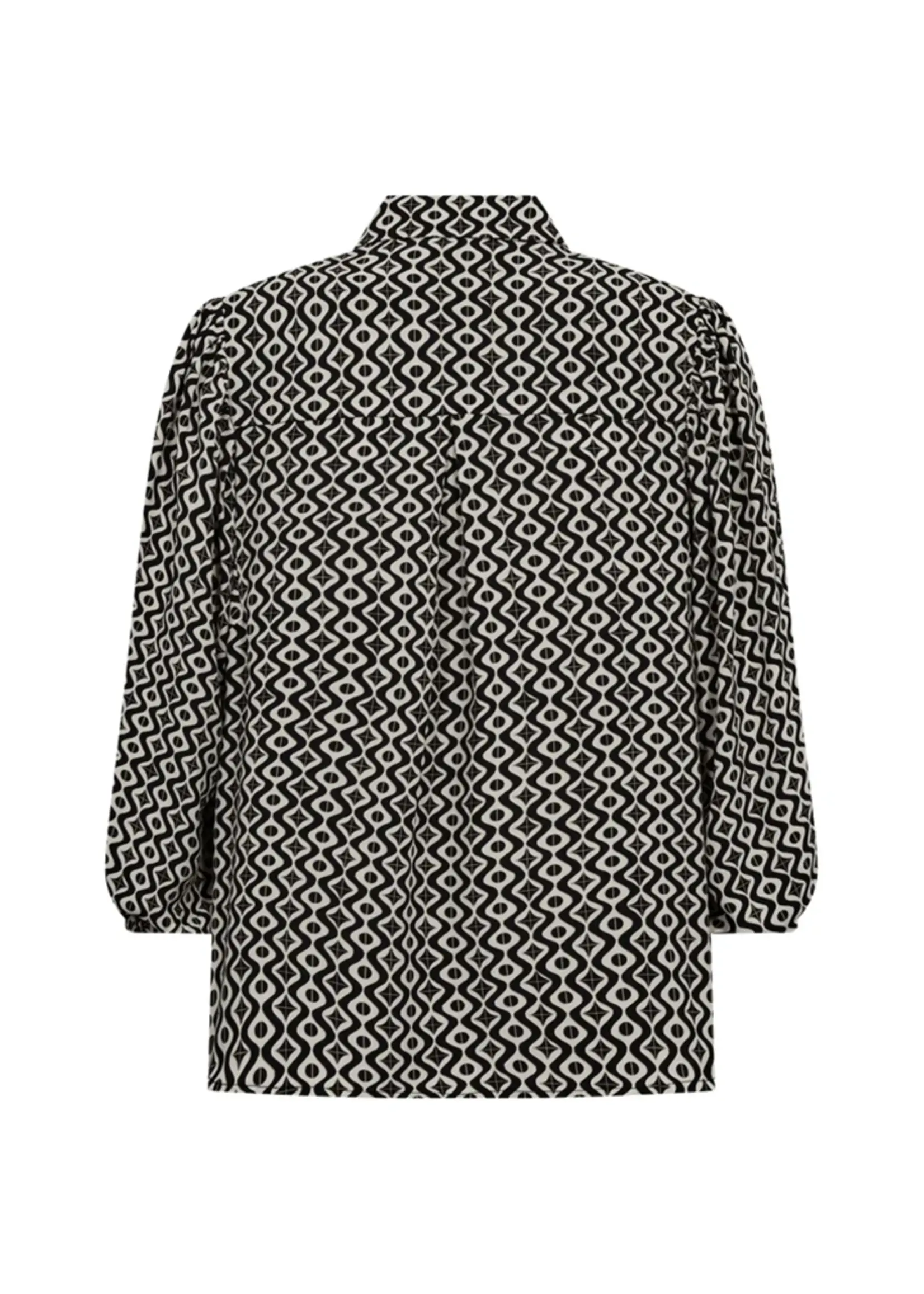 Freequent Blouse Adney Printed - Moonbeam Black
