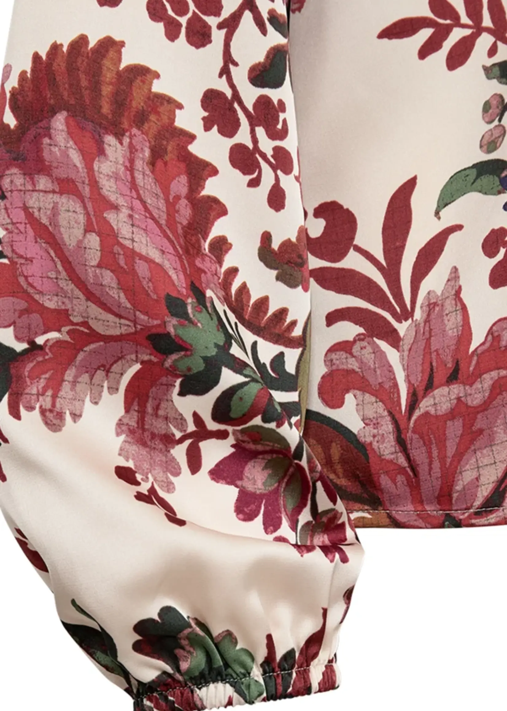 Freequent Blouse Sammy Sateen Printed - Moonbeam Red