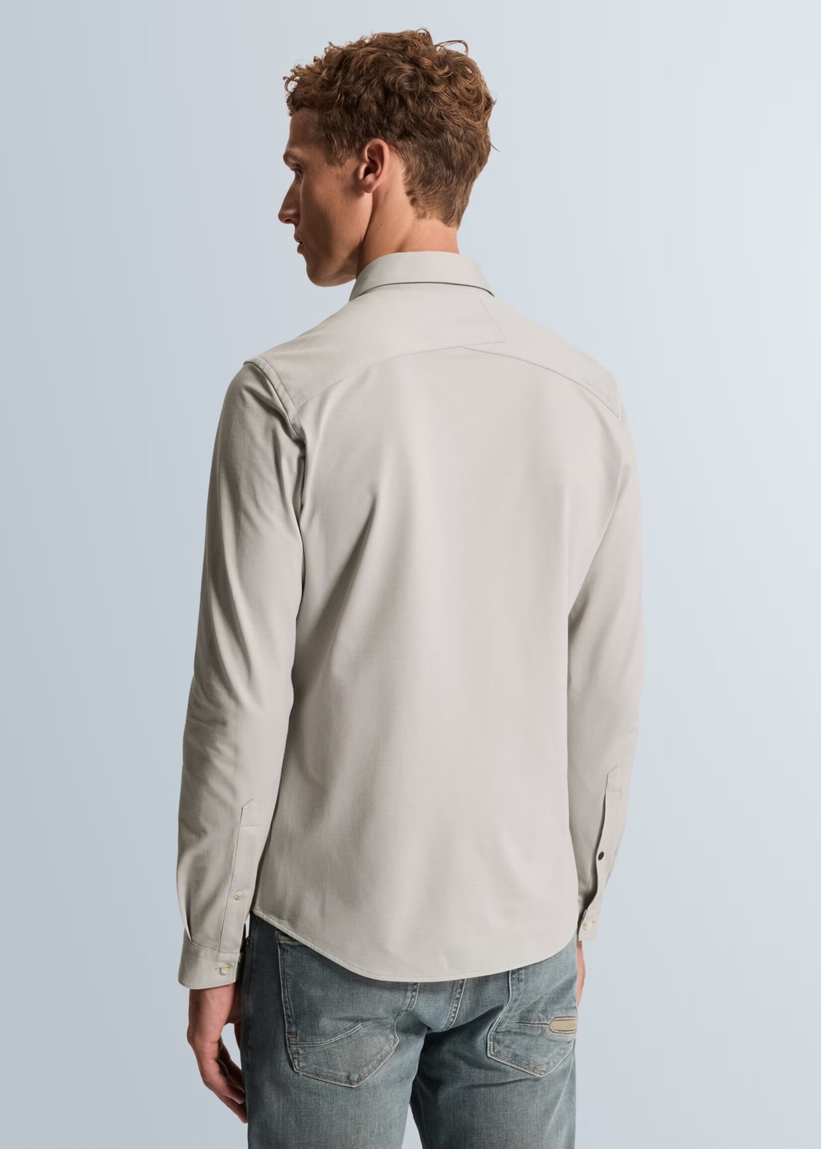 Cast Iron Overhemd Twill Jesey - Harbor Mist