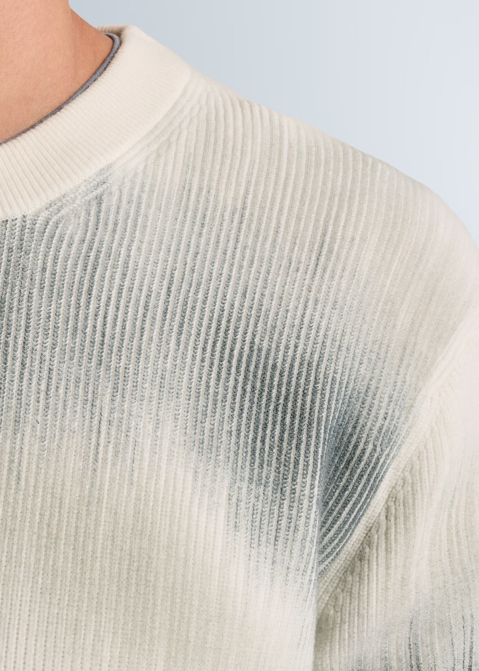 Cast Iron Sweat Regular Fit Cotton - White Down