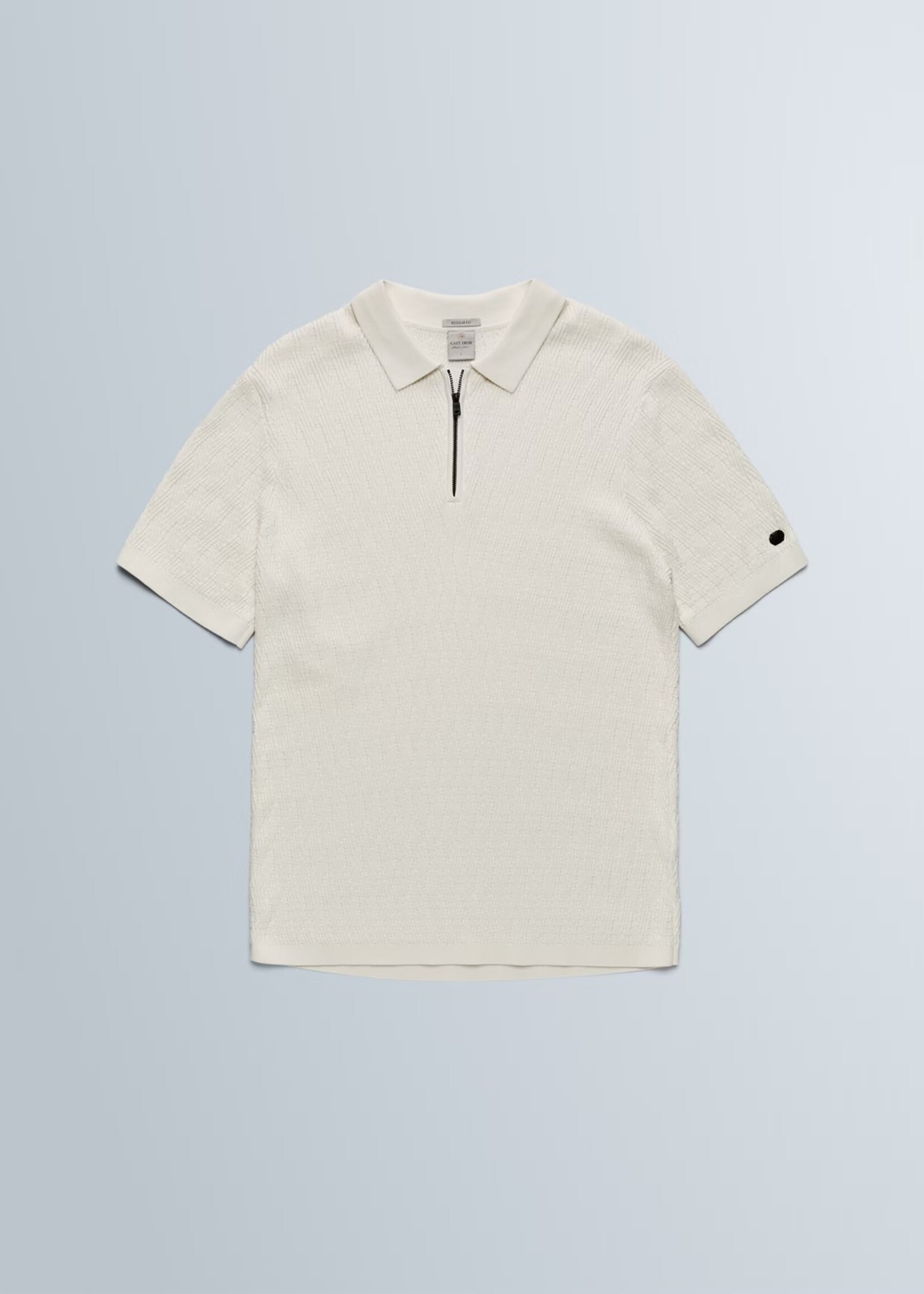 Cast Iron Polo Cotton Modal - White Down