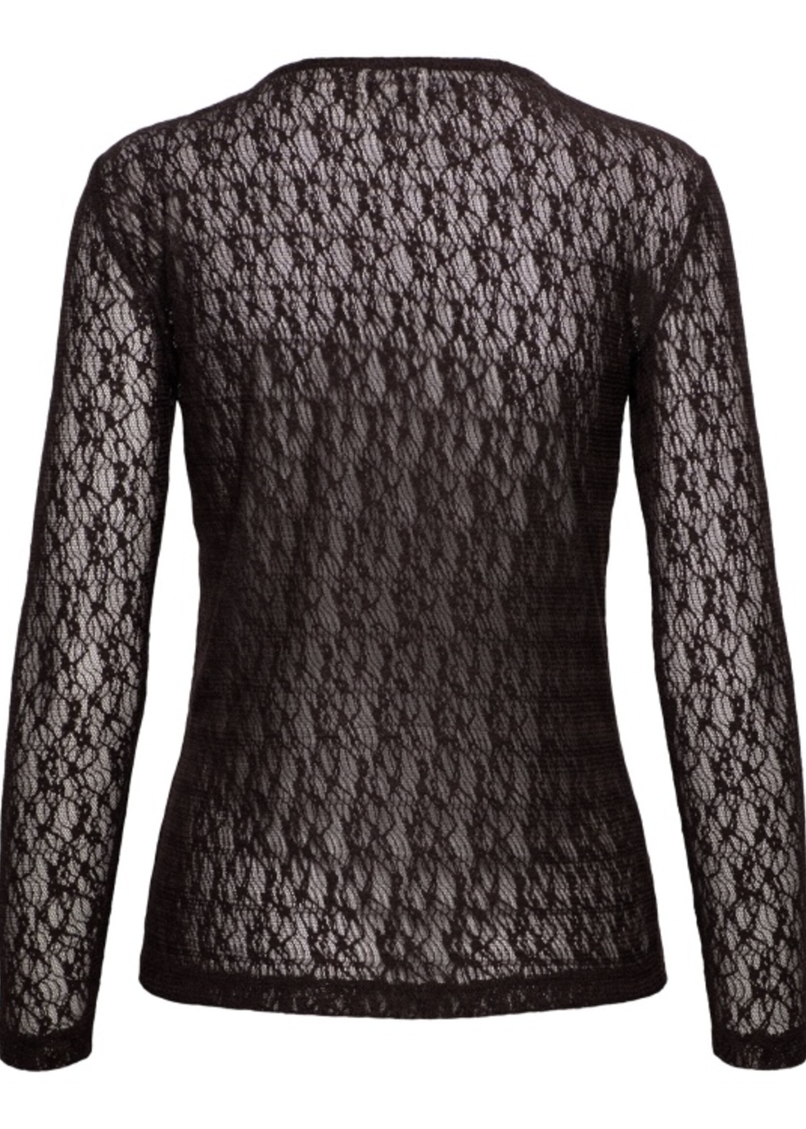 &Co Woman Top Tris ace - Dark Chocolate
