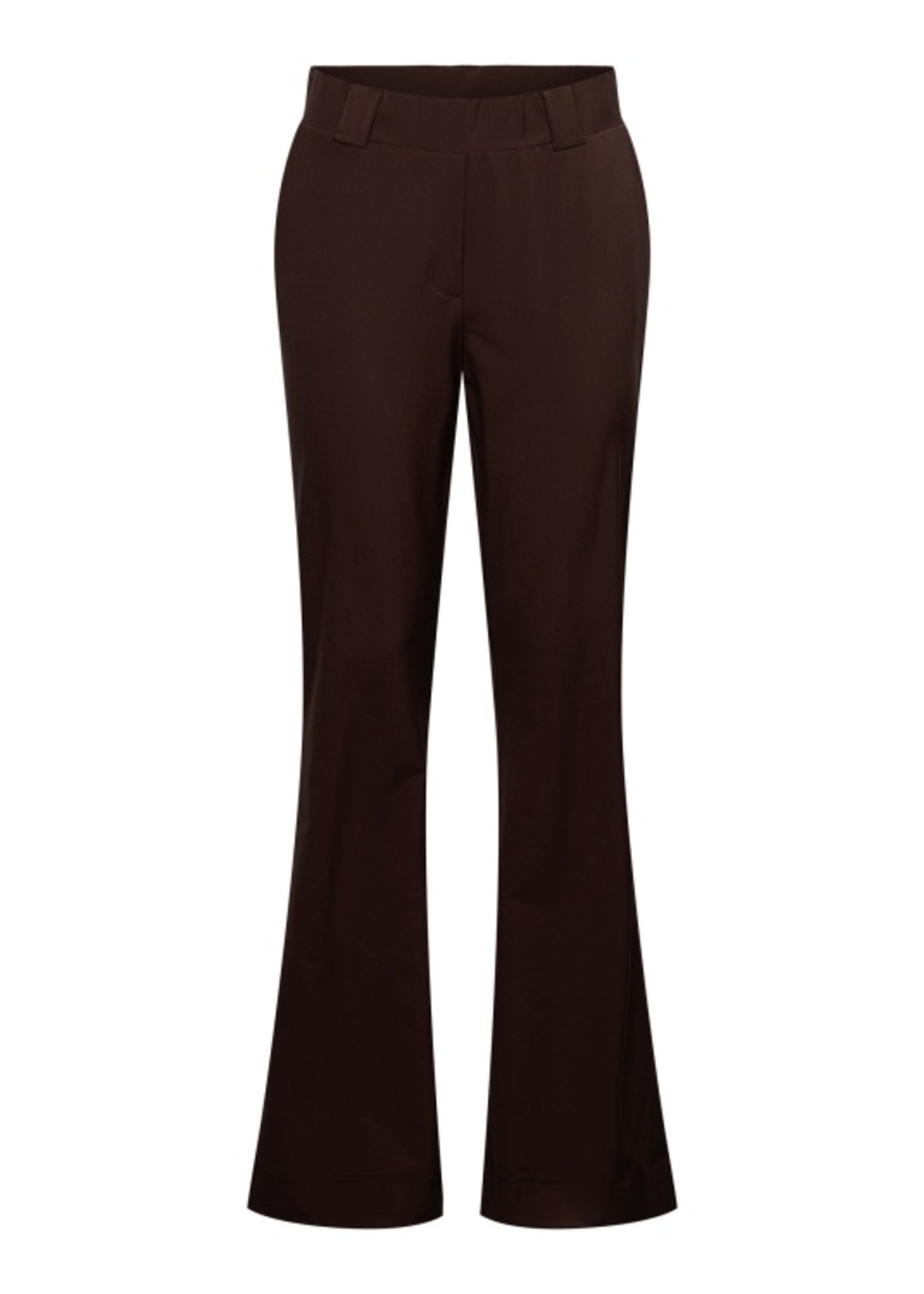 &Co Woman Broek Travel Penelope - Dark Chocolate