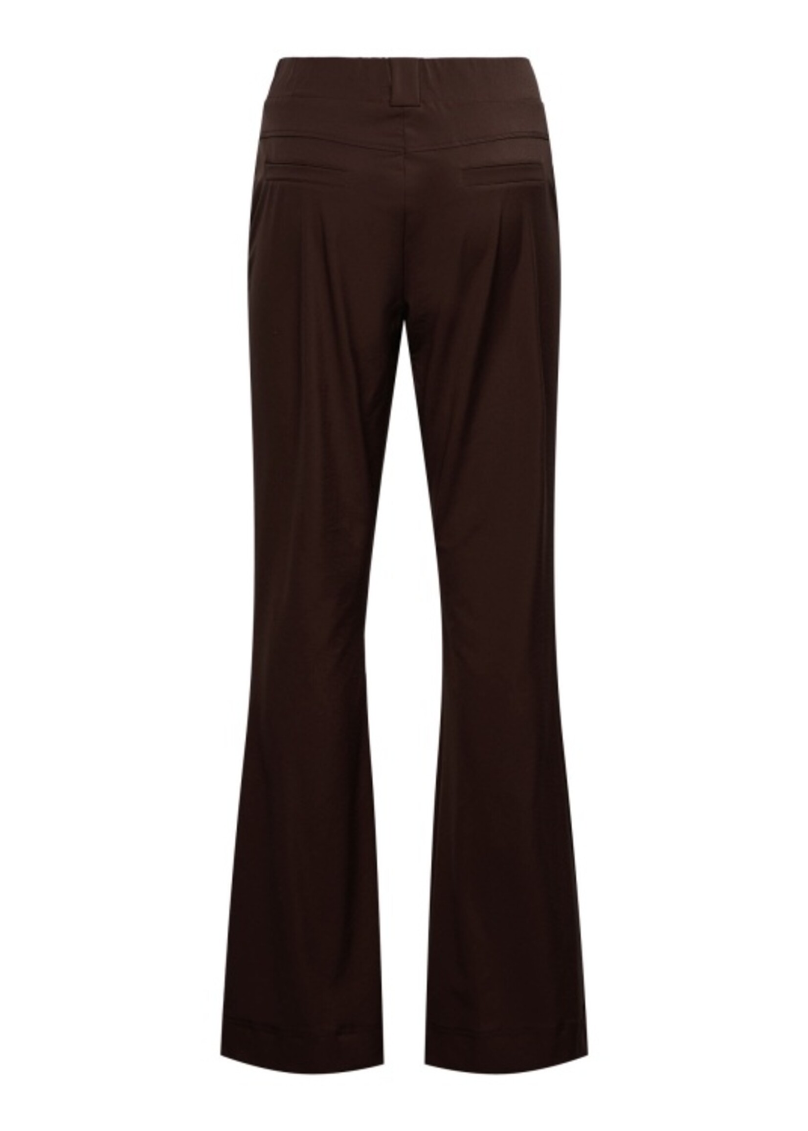 &Co Woman Broek Travel Penelope - Dark Chocolate