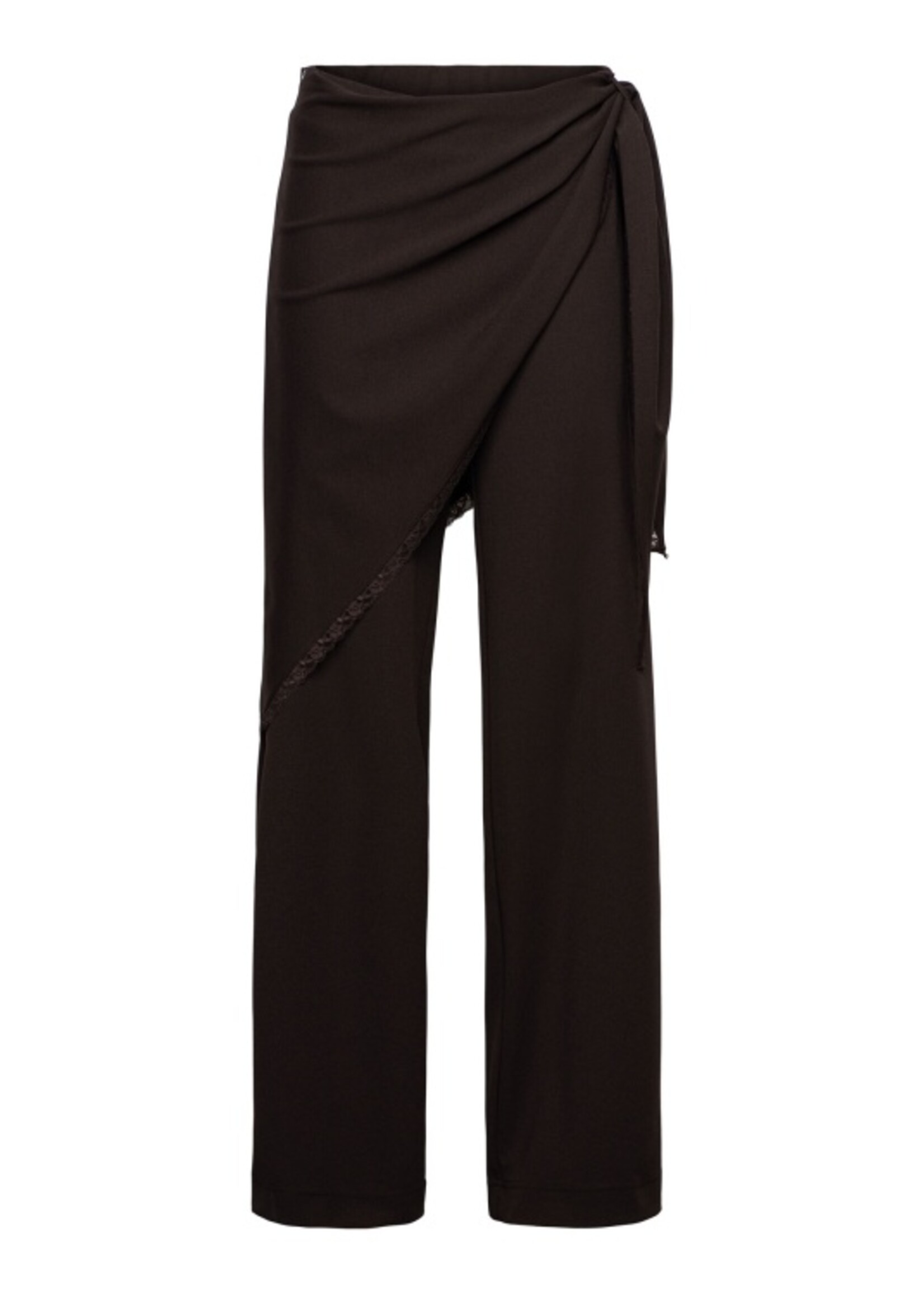 &Co Woman Broek Gizella - Dark Chocolate