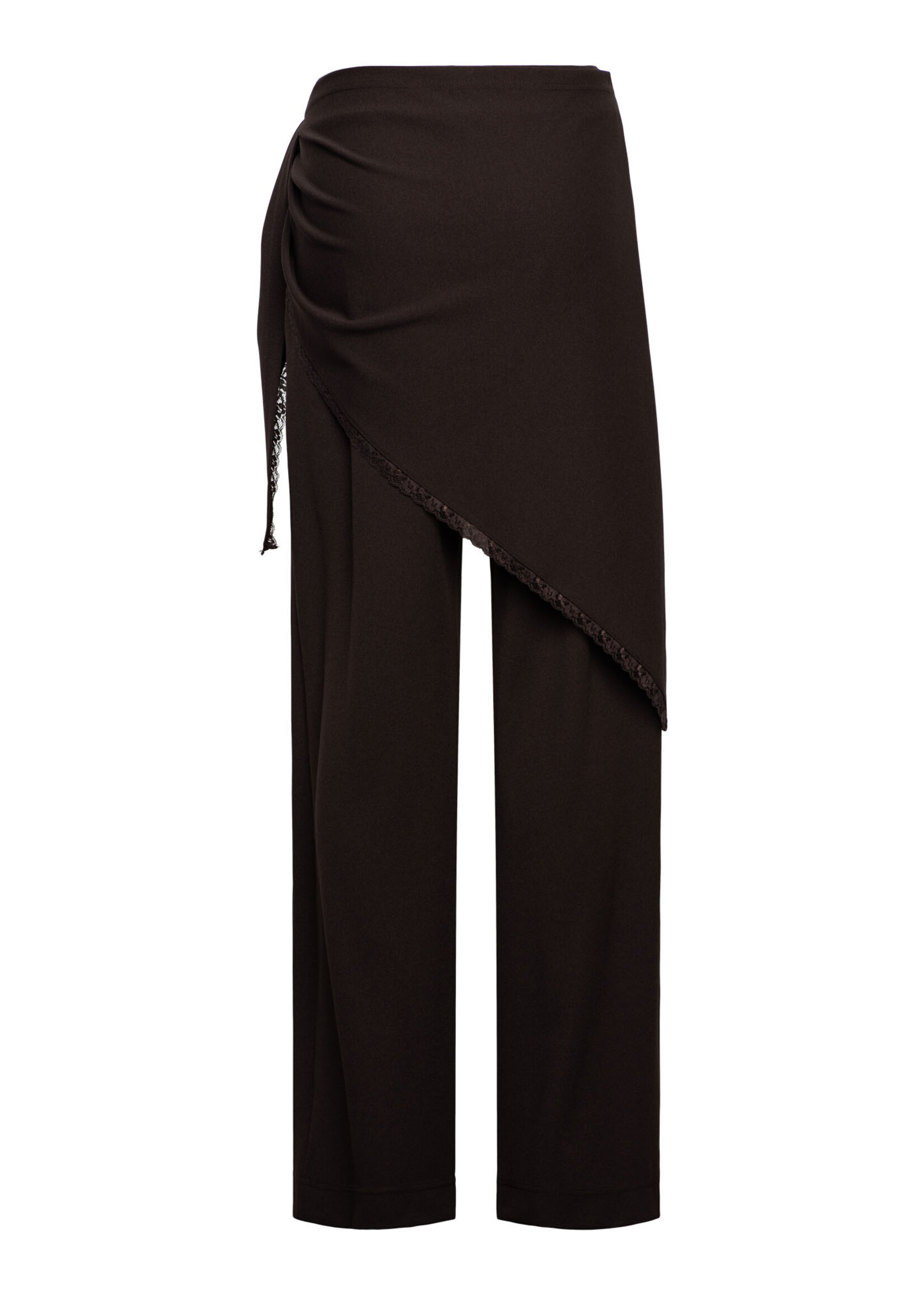 &Co Woman Broek Gizella - Dark Chocolate
