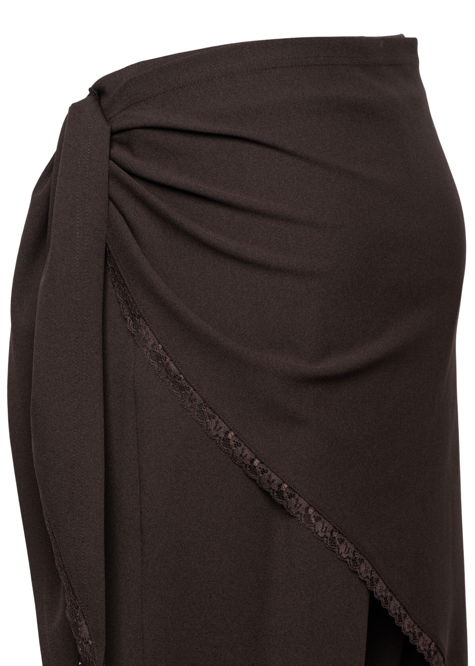 &Co Woman Broek Gizella - Dark Chocolate