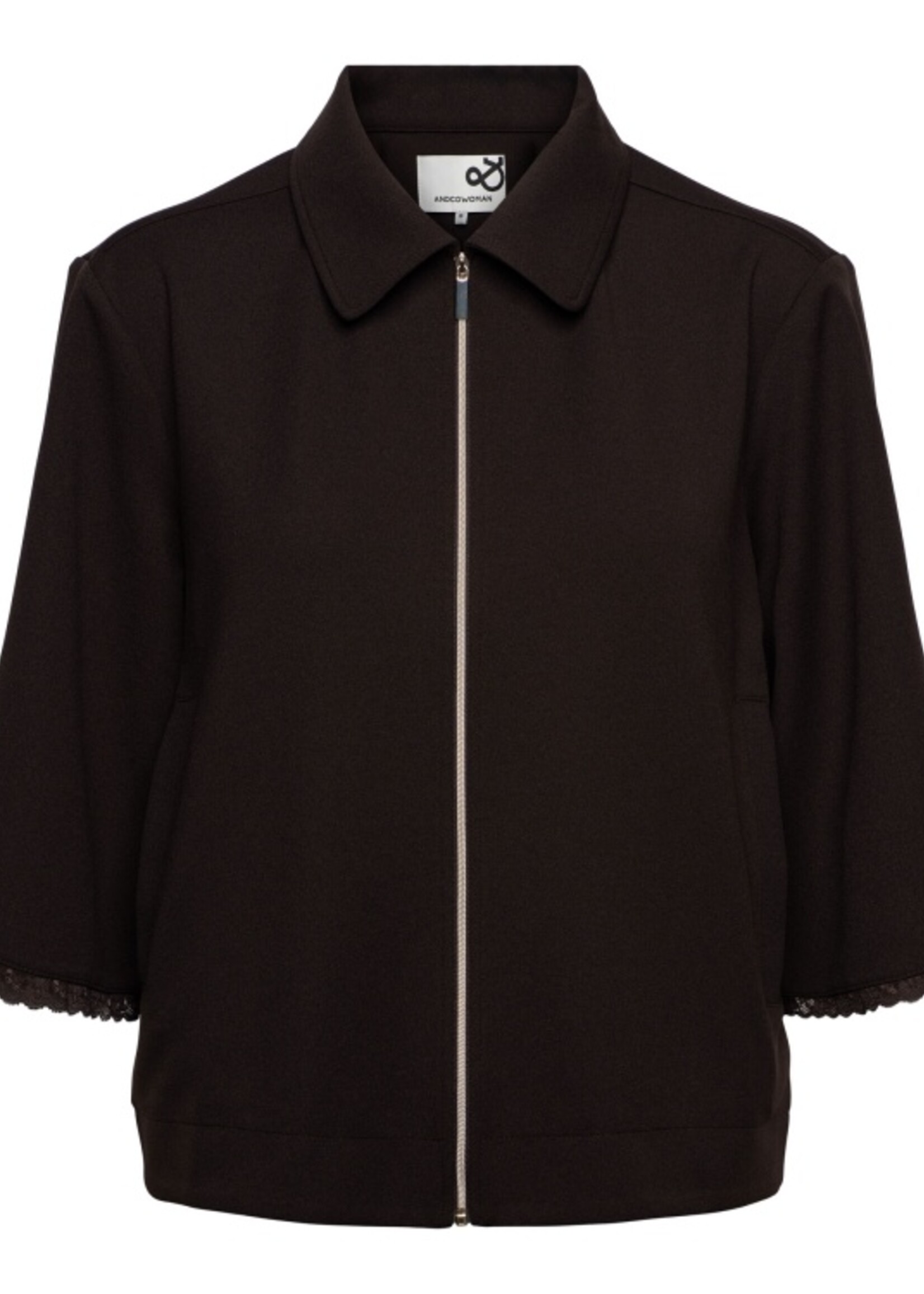 &Co Woman Jacket Ginni - Dark Chocolate