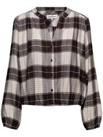 &Co Woman Blouse Adelle Check - Dark Chocolate