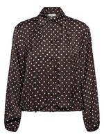&Co Woman Blouse Alisha Polka - Dark Chocolate