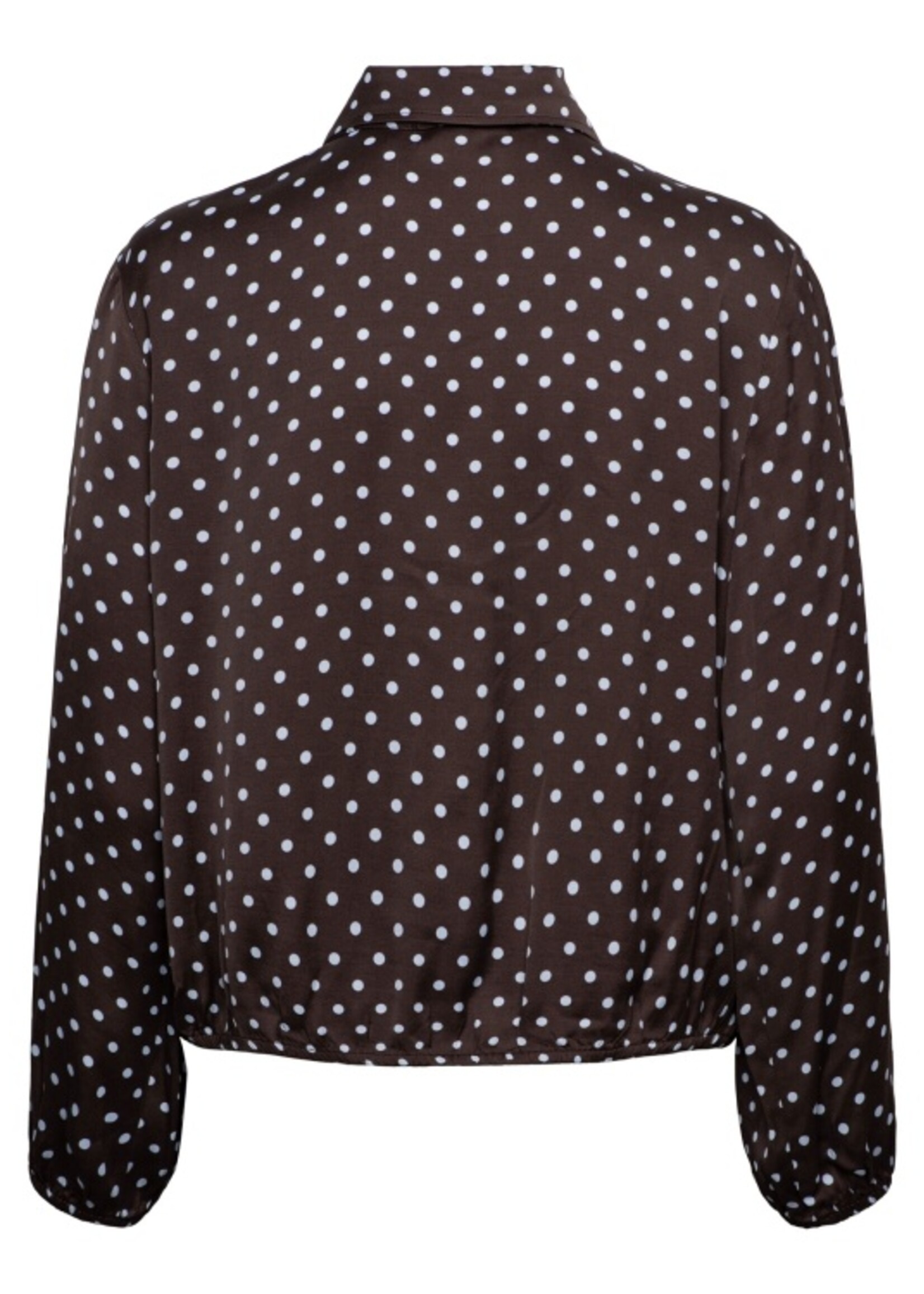 &Co Woman Blouse Alisha Polka - Dark Chocolate