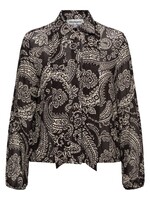 &Co Woman Blouse Alisha Paisley - Dark Chocolate