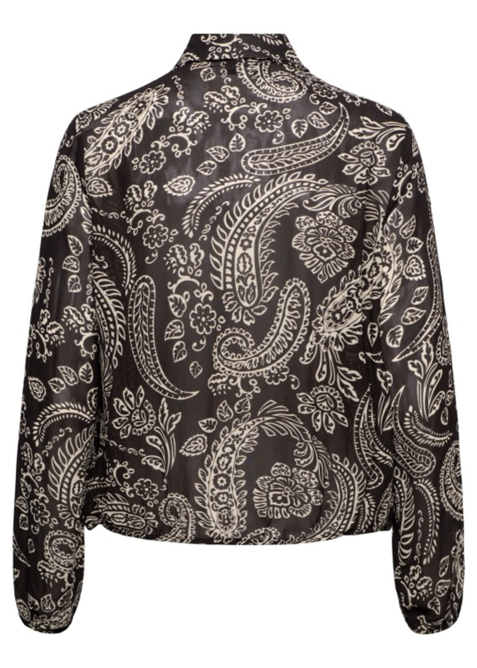 &Co Woman Blouse Alisha Paisley - Dark Chocolate