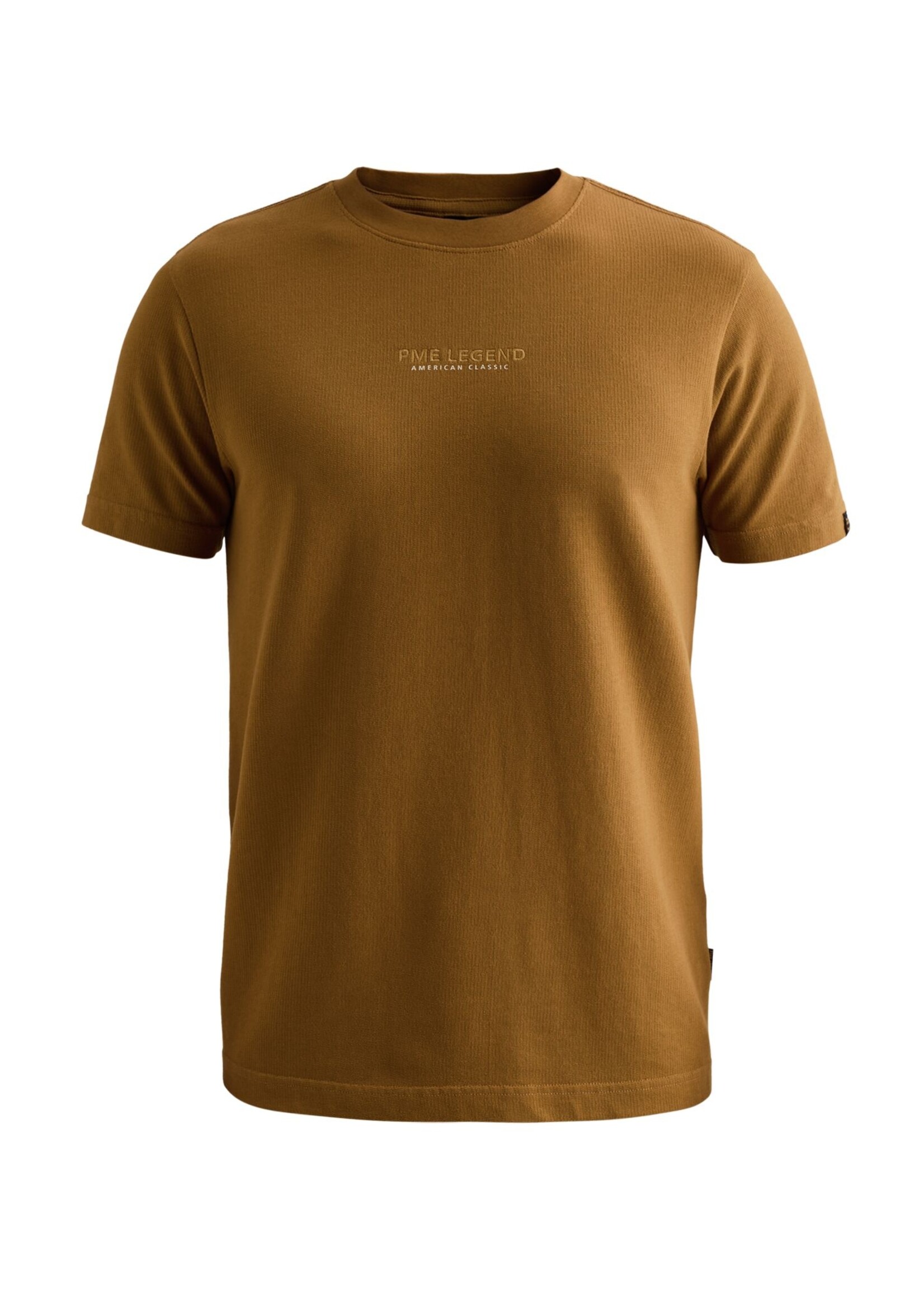 PME Legend T-shirt Flat Waffle Jersey - Golden Brown