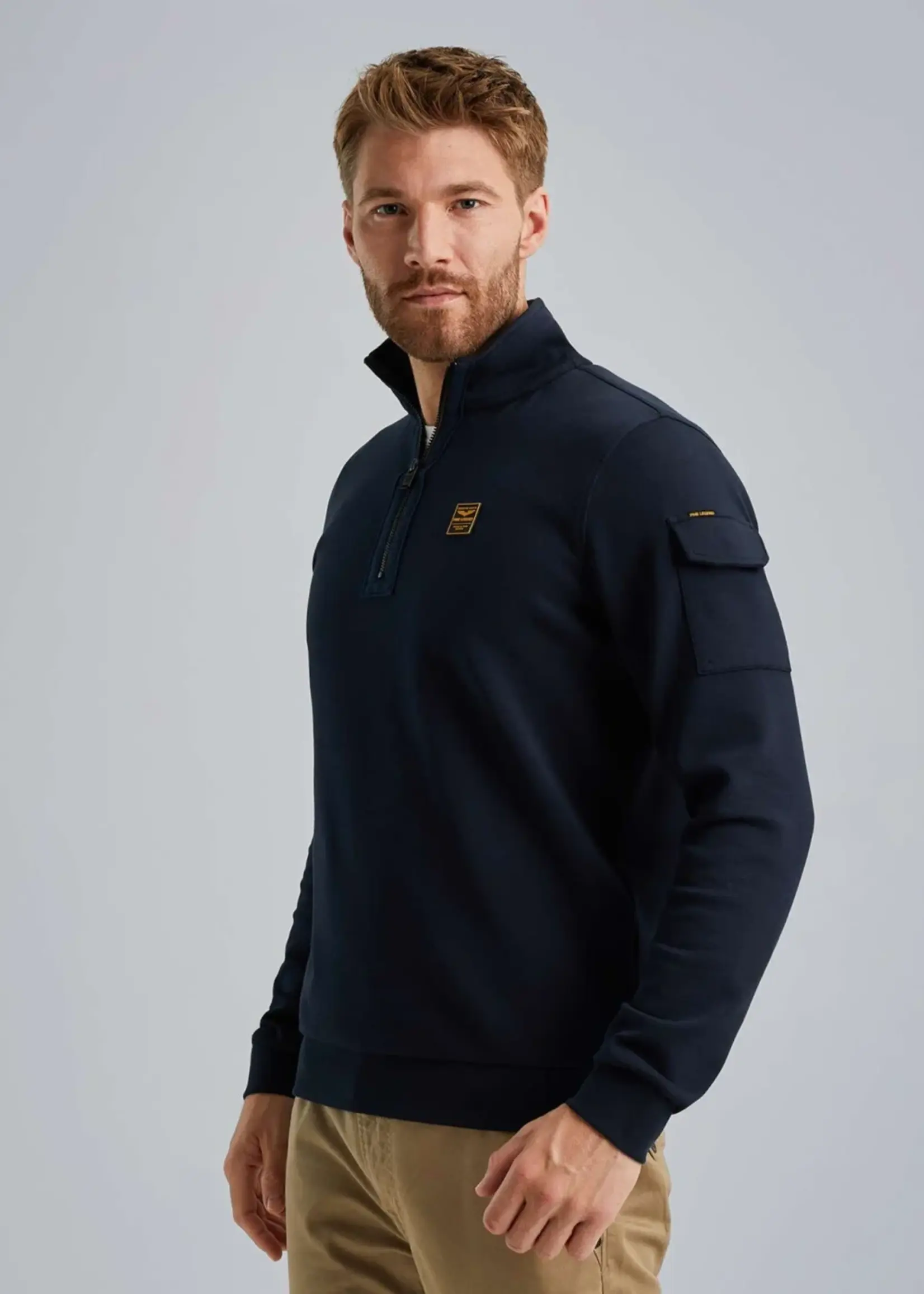 PME Legend Half zip Collar Interlock Jersey - Salute