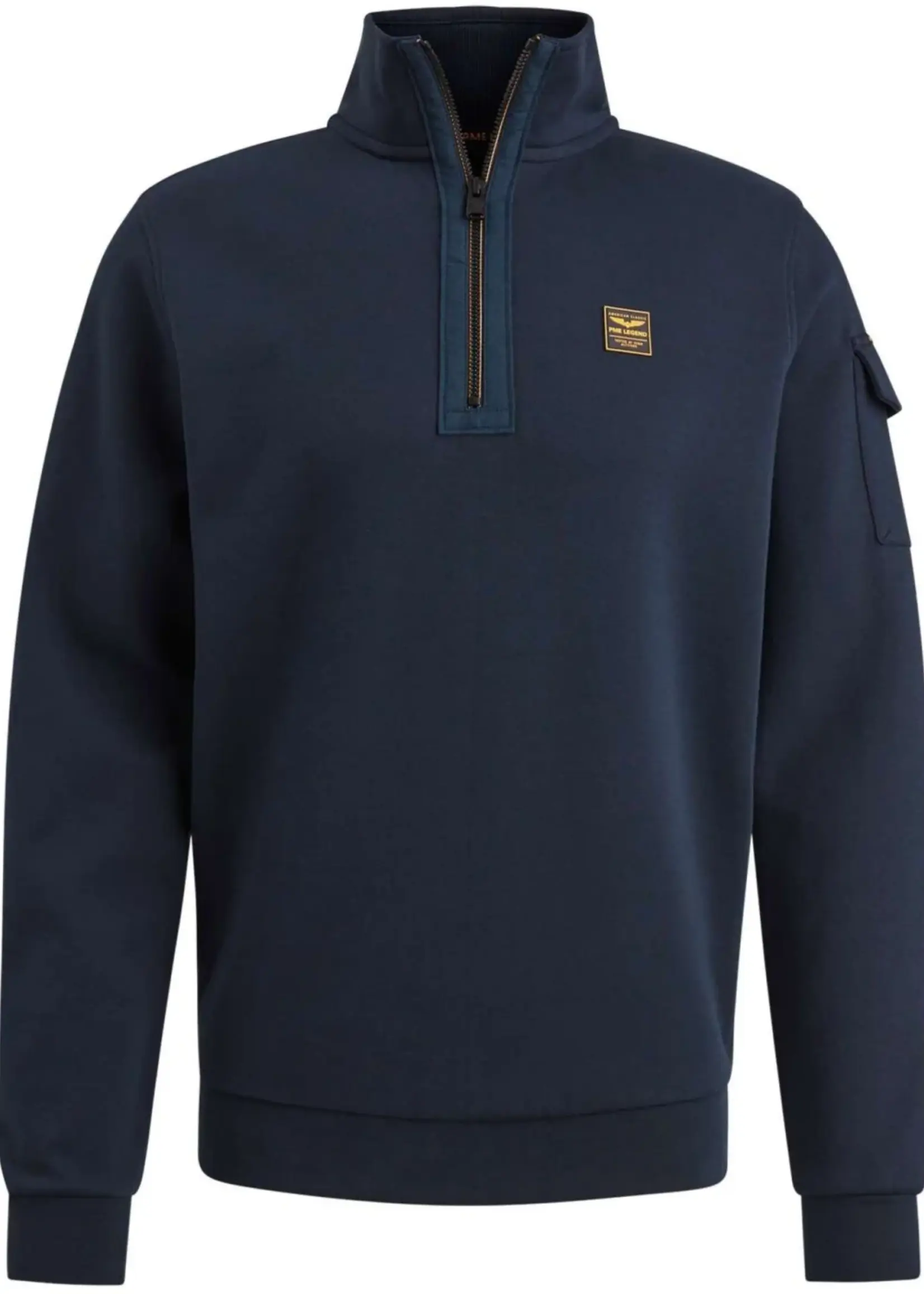 PME Legend Half zip Collar Interlock Jersey - Salute