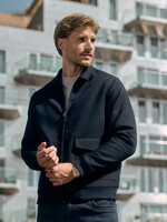 Gabbiano Jacket Harrington Woven - Navy