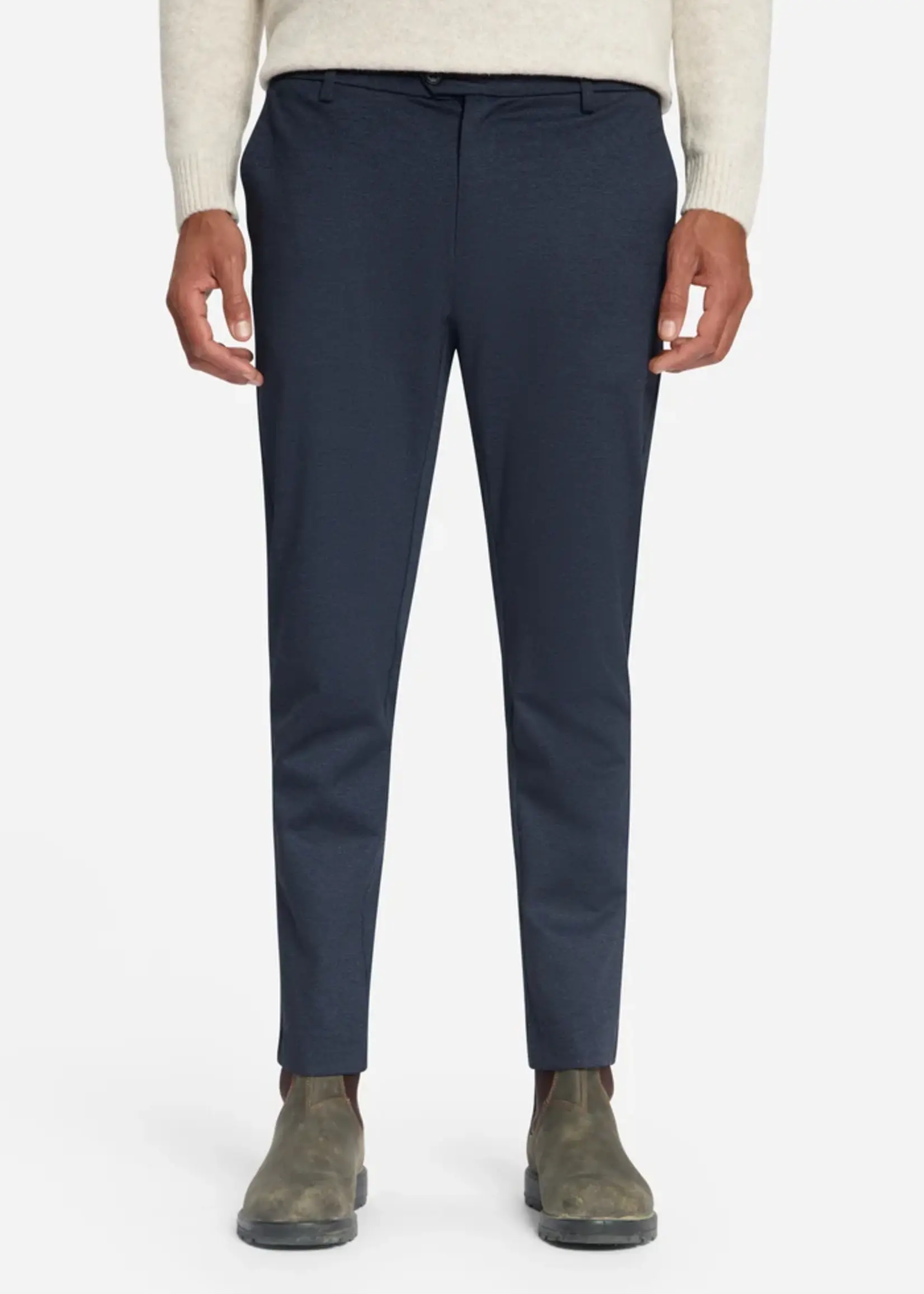 No Excess Broek Jersey Melange Regular - Dark Night