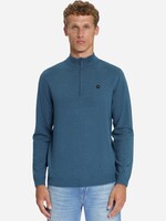 No Excess Pullover Half Zip Melange - Shadow Blue