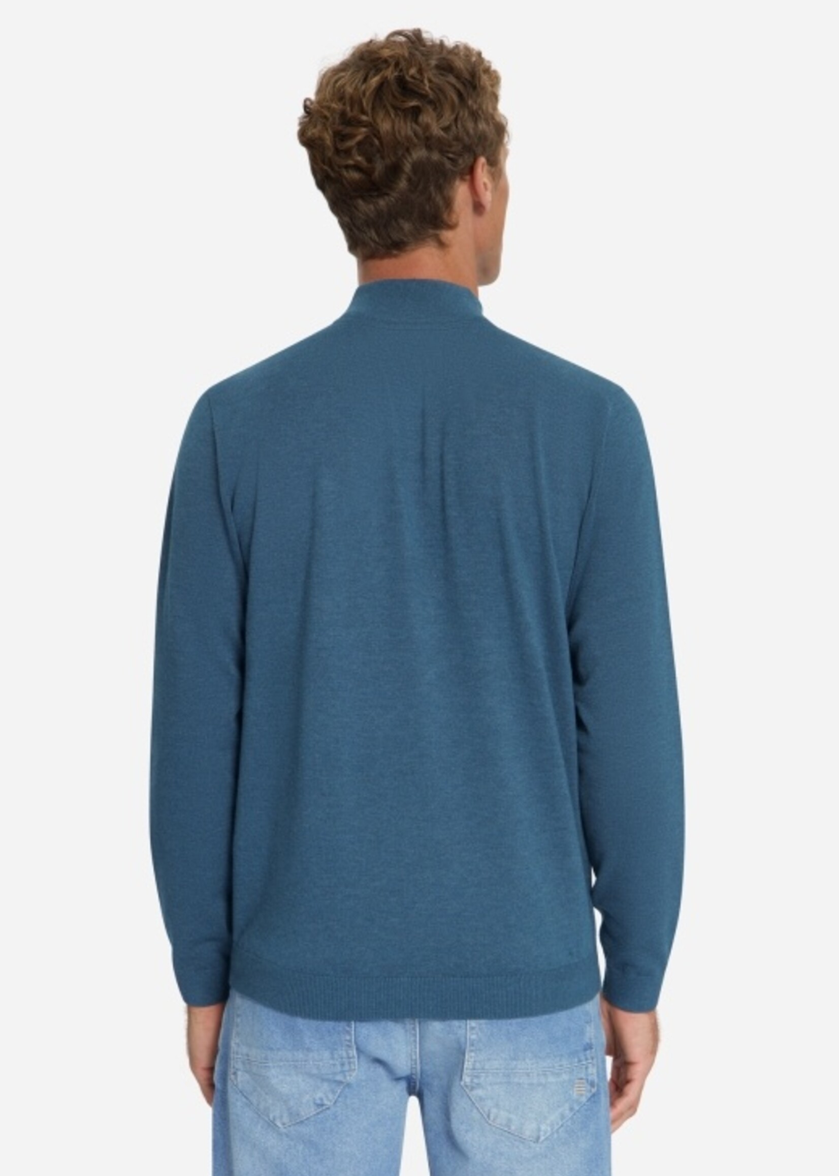 No Excess Pullover Half Zip Melange - Shadow Blue