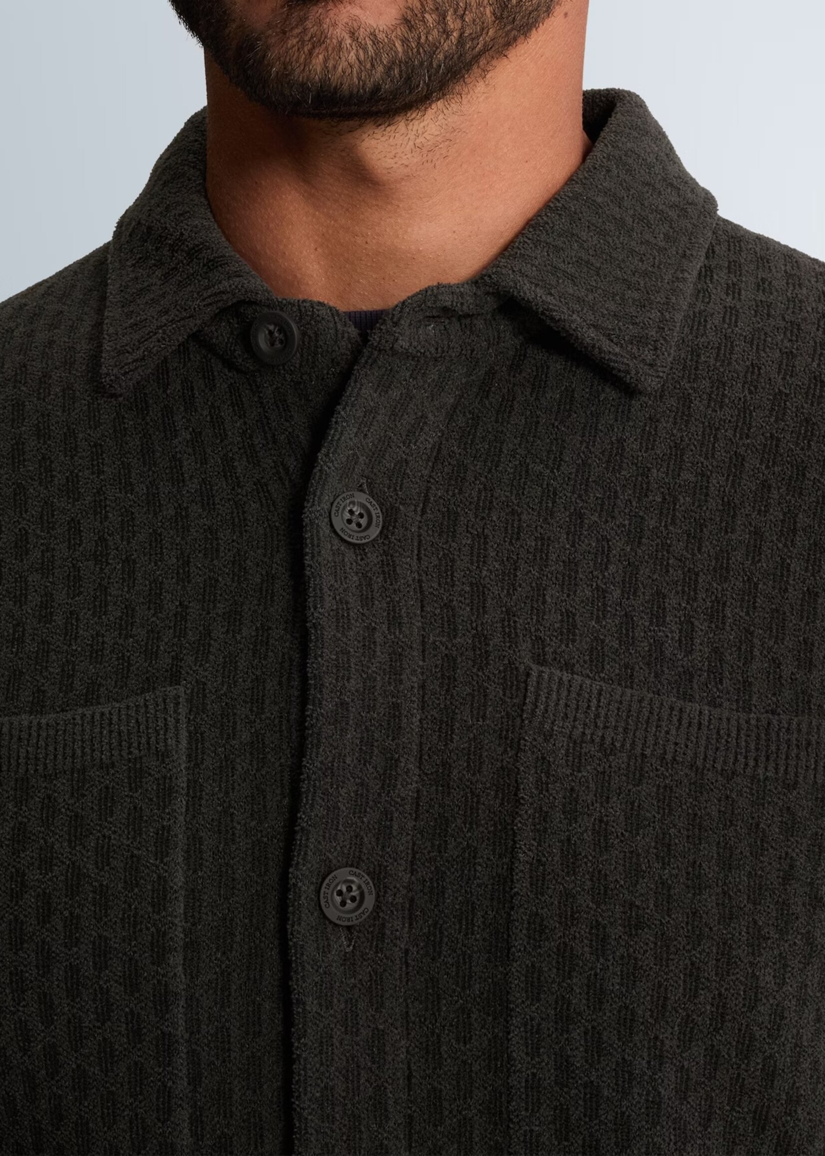 Cast Iron Jacket Slim Soft Blend Button - Clever Crows