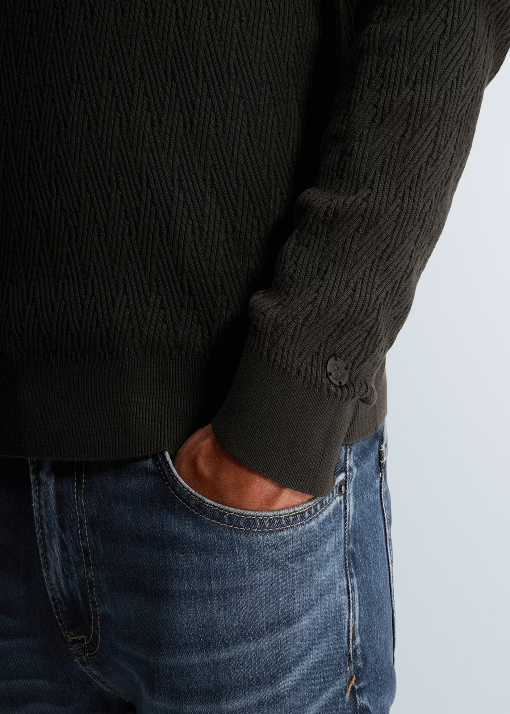 Cast Iron Half Zip Collar Cotton Modal - Clever Crows