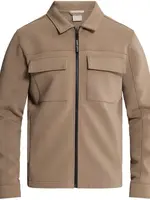 Cast Iron Zip Jacket Regular Interlock - Walnut