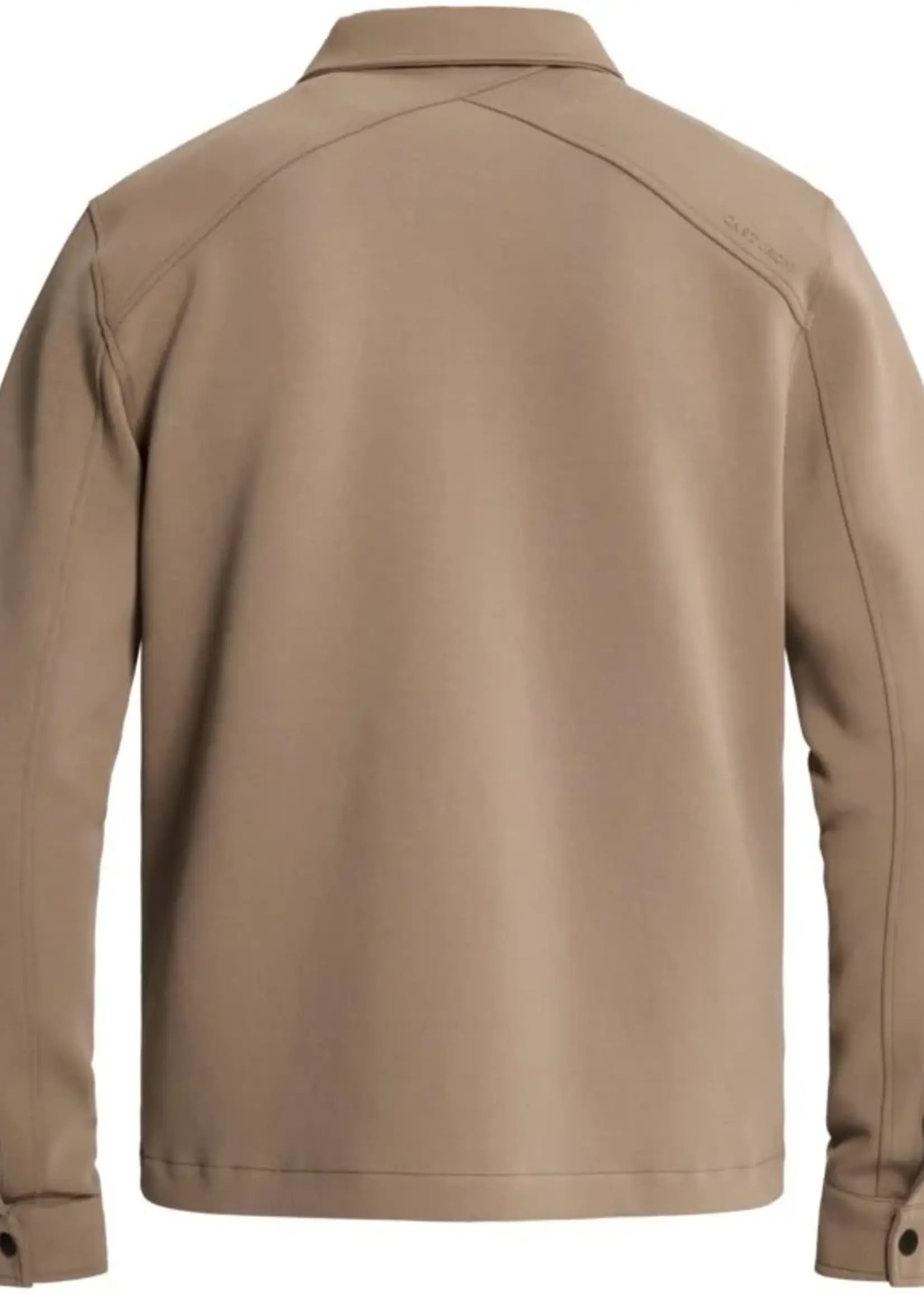 Cast Iron Zip Jacket Regular Interlock - Walnut