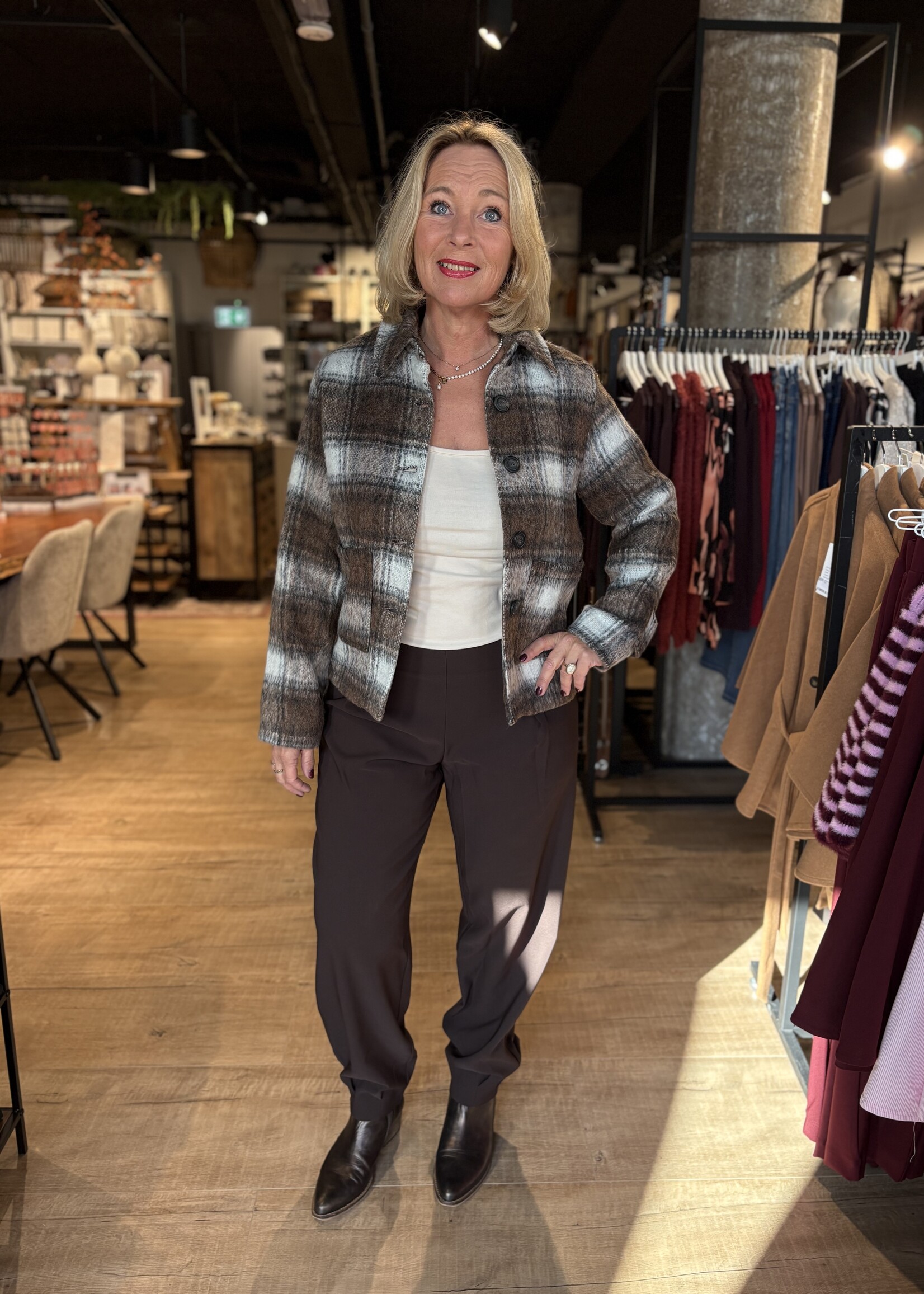 Sophia Perla Jacket Wanda - Check Print