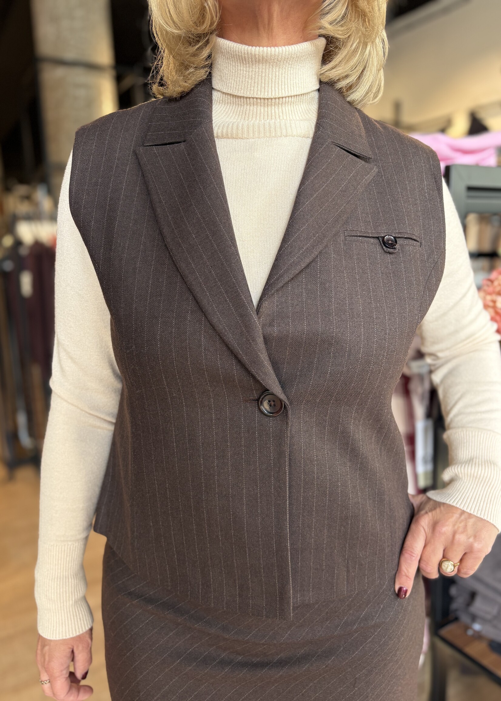 Sophia Perla Gilet Vichy Print