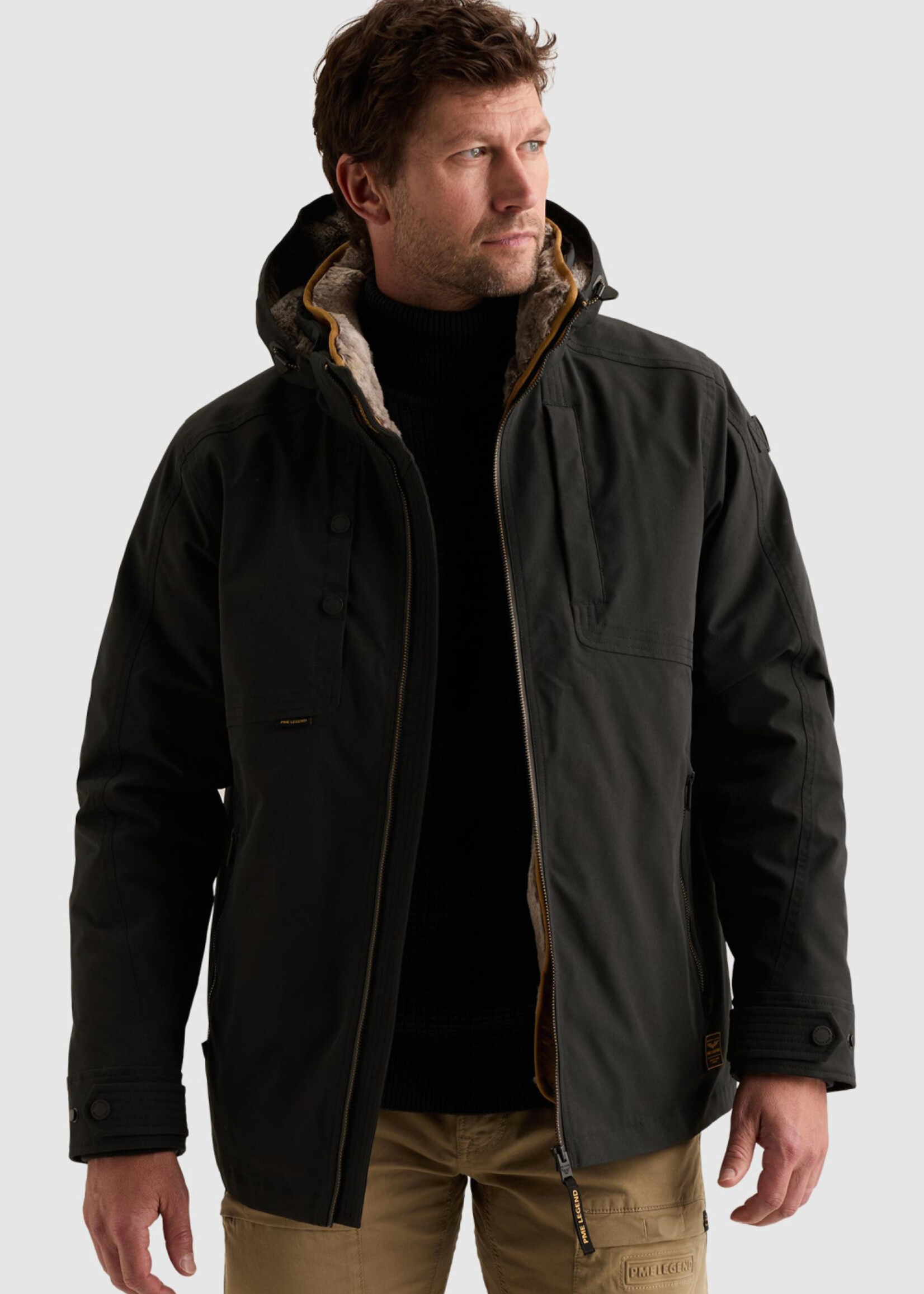 PME Legend Semi Long Jacket Snowpack - Beluga