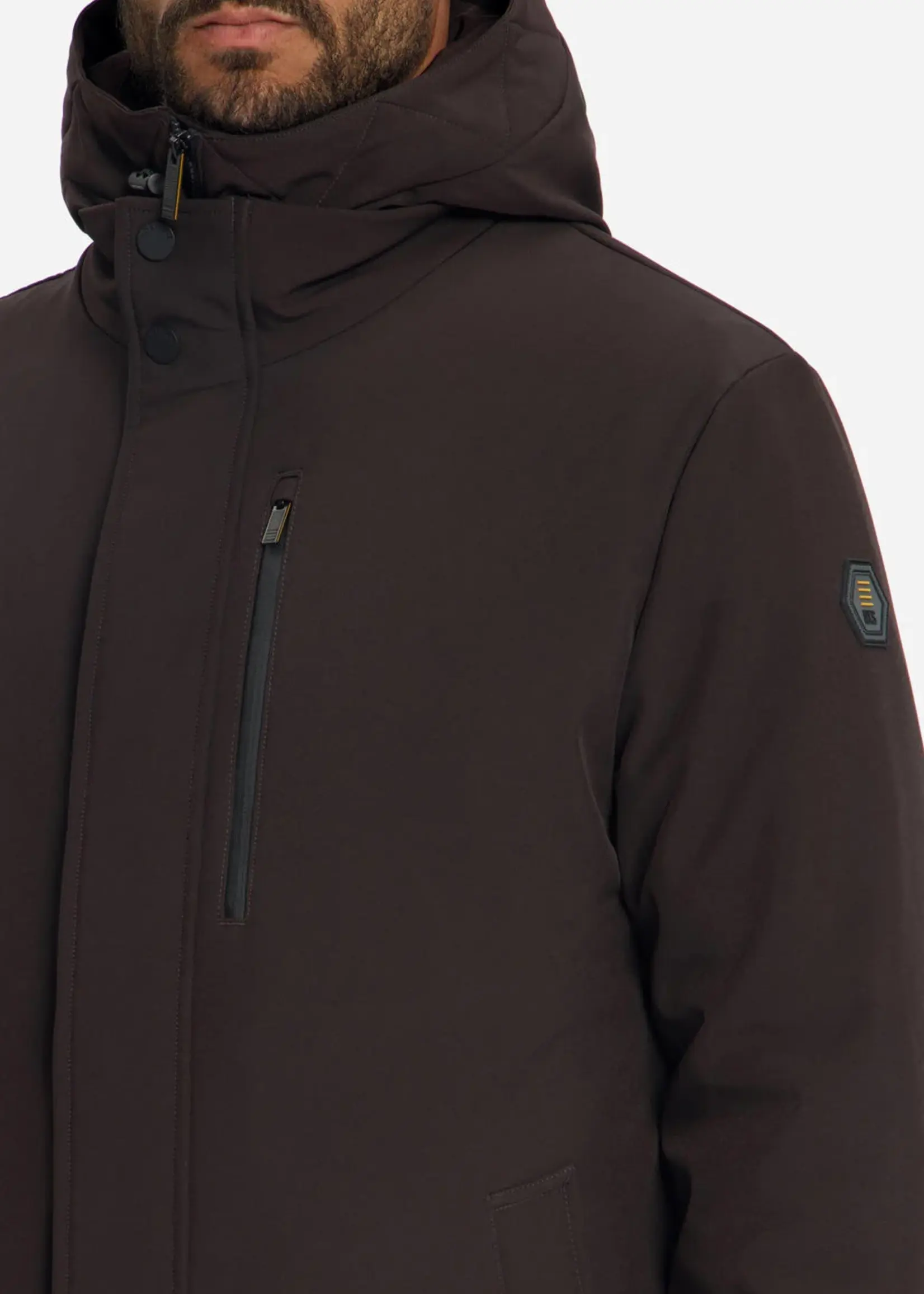 No Excess Jacket Hooded Softshell - Earth