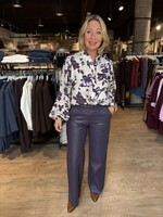 Freequent Blouse Mony Printed Balloon - Nightshade