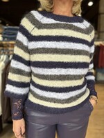 Freequent Pullover Lulu Striped Knit - Nightshade