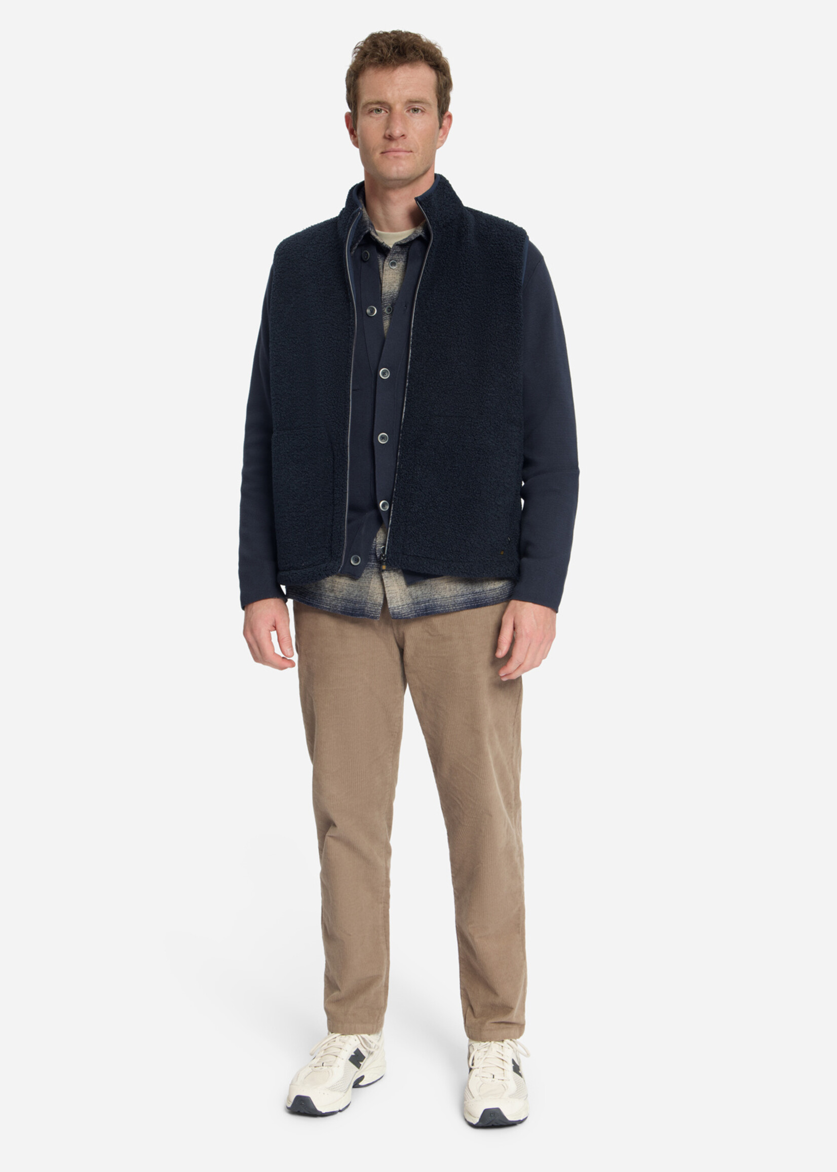 No Excess Overshirt Yarn Flannel Check - Dark Night