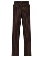 Red Button Broek Colette Punta Pinstripe - Espresso
