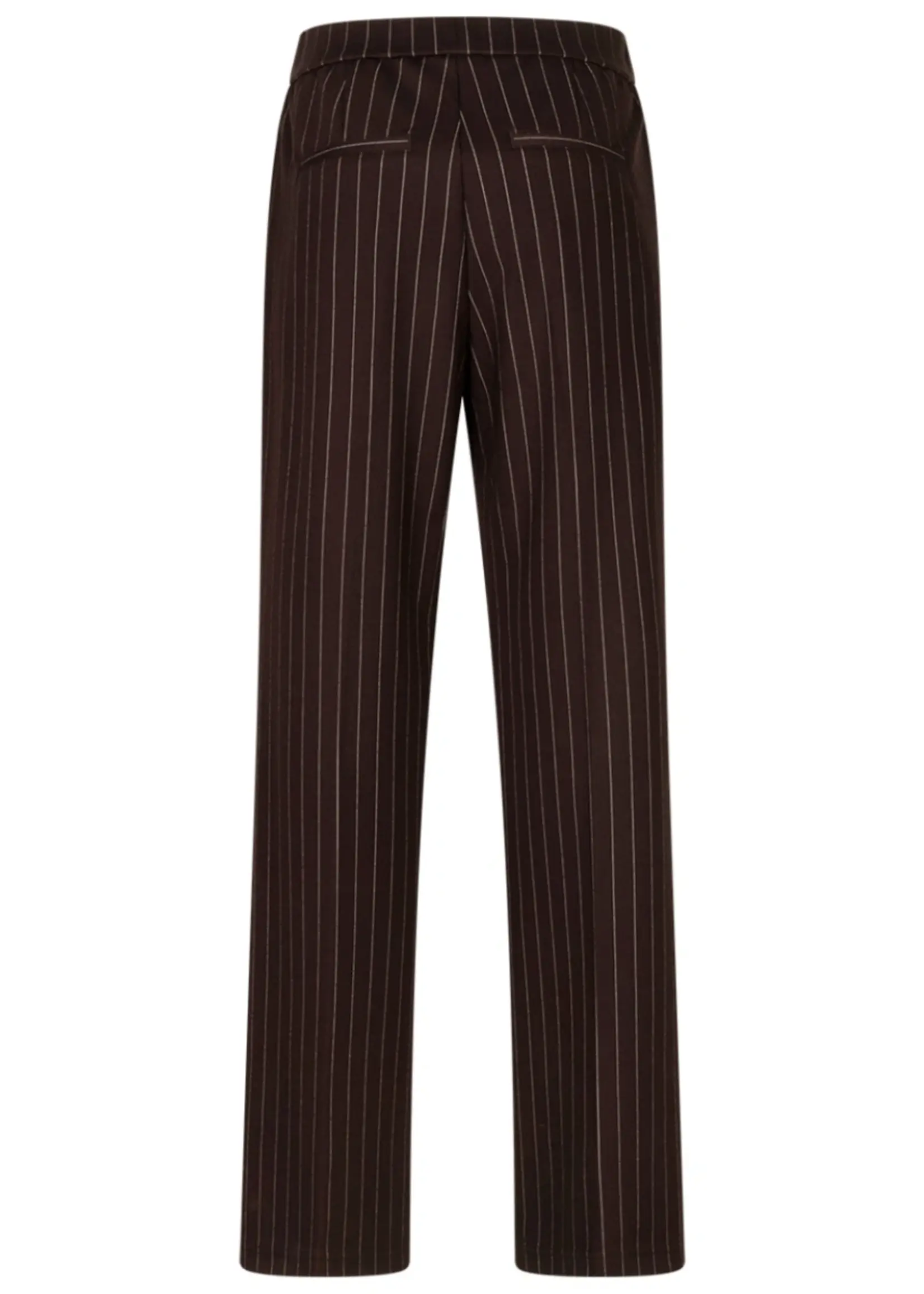 Red Button Broek Colette Punta Pinstripe - Espresso