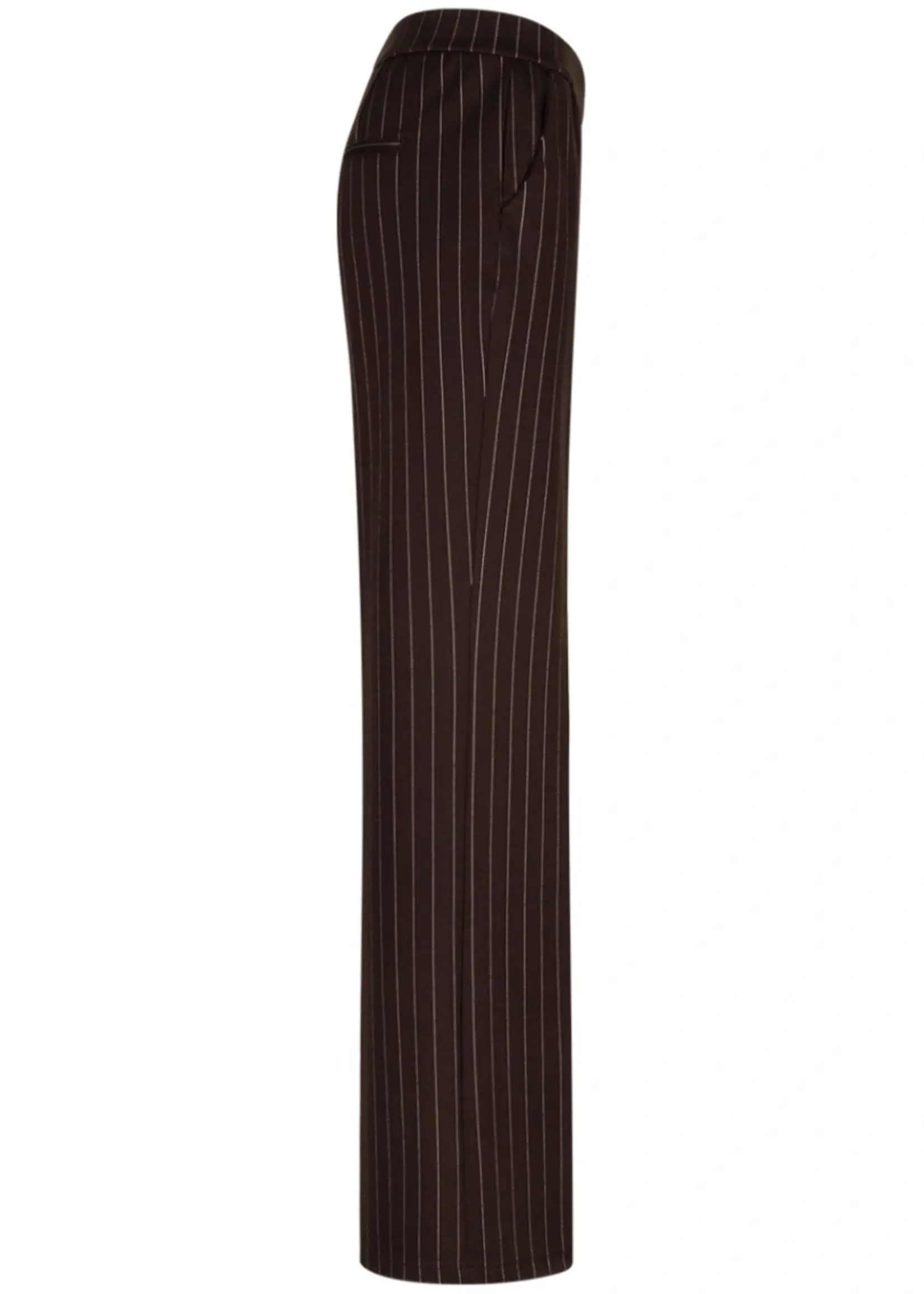Red Button Broek Colette Punta Pinstripe - Espresso