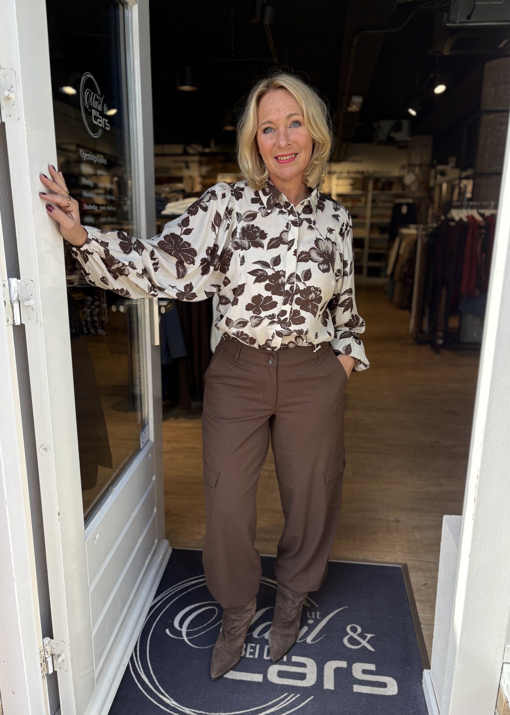 Freequent Blouse Mony Printed Balloon - Mole