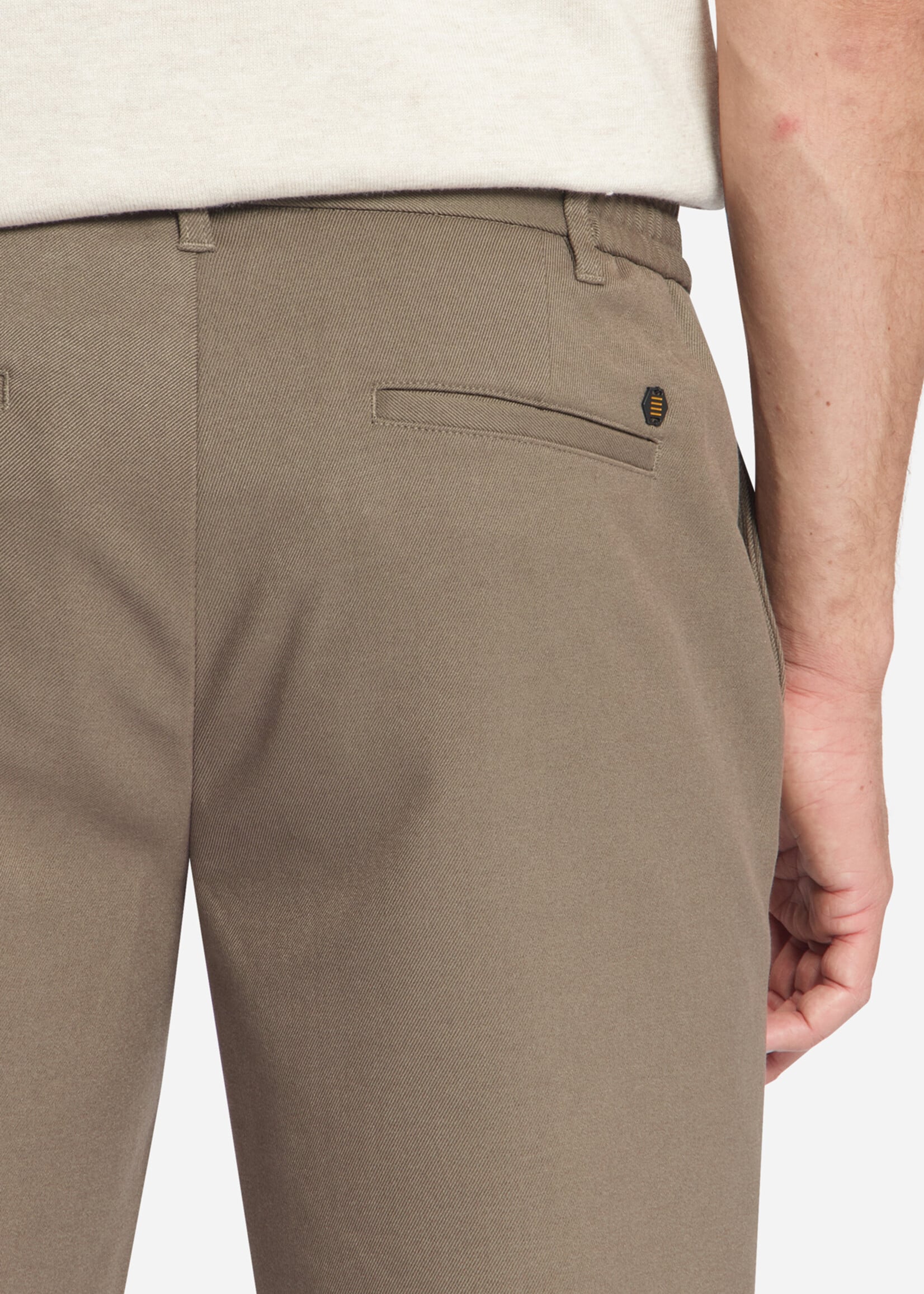 No Excess Broek Smart Twill Relaxed Fit - Light Brown