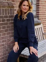 ZOSO Blouse Charmaine Travel - Navy